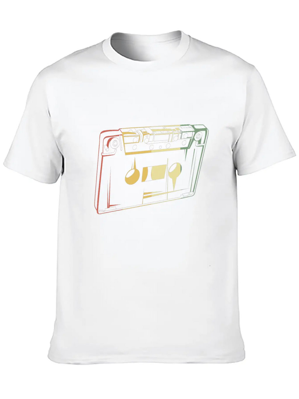 Artistic Retro Mixtape Vintage Cassette Tape 80s Relaxed Everyday Tee – Lightweight And Durable Cotton