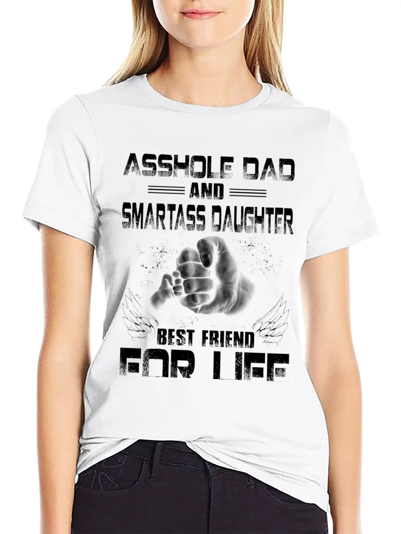 As Hole Dad Best Friend For Life Breathable Soft Cotton T-Shirt – Timeless Casual Look
