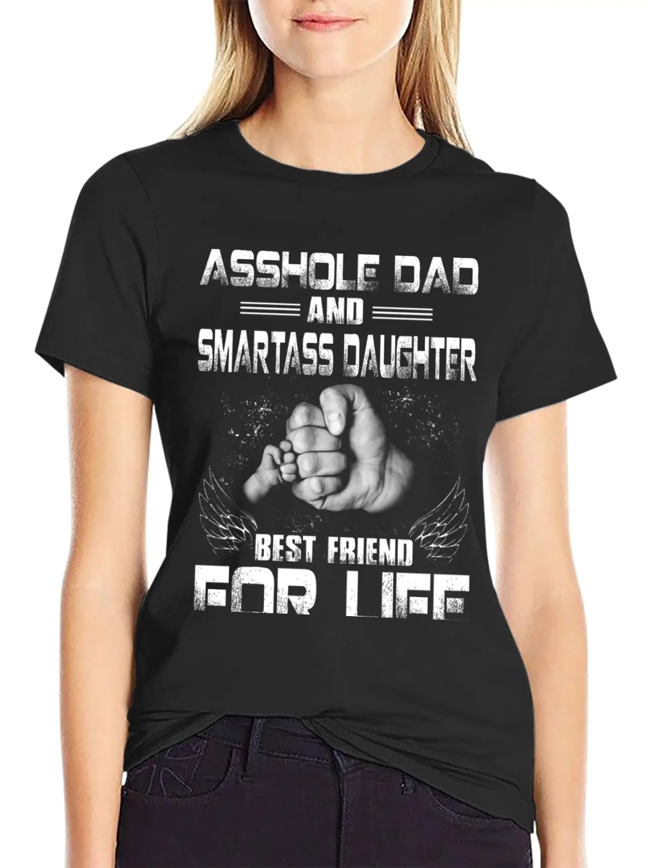 As Hole Dad Best Friend For Life Breathable Soft Cotton T-Shirt – Timeless Casual Look