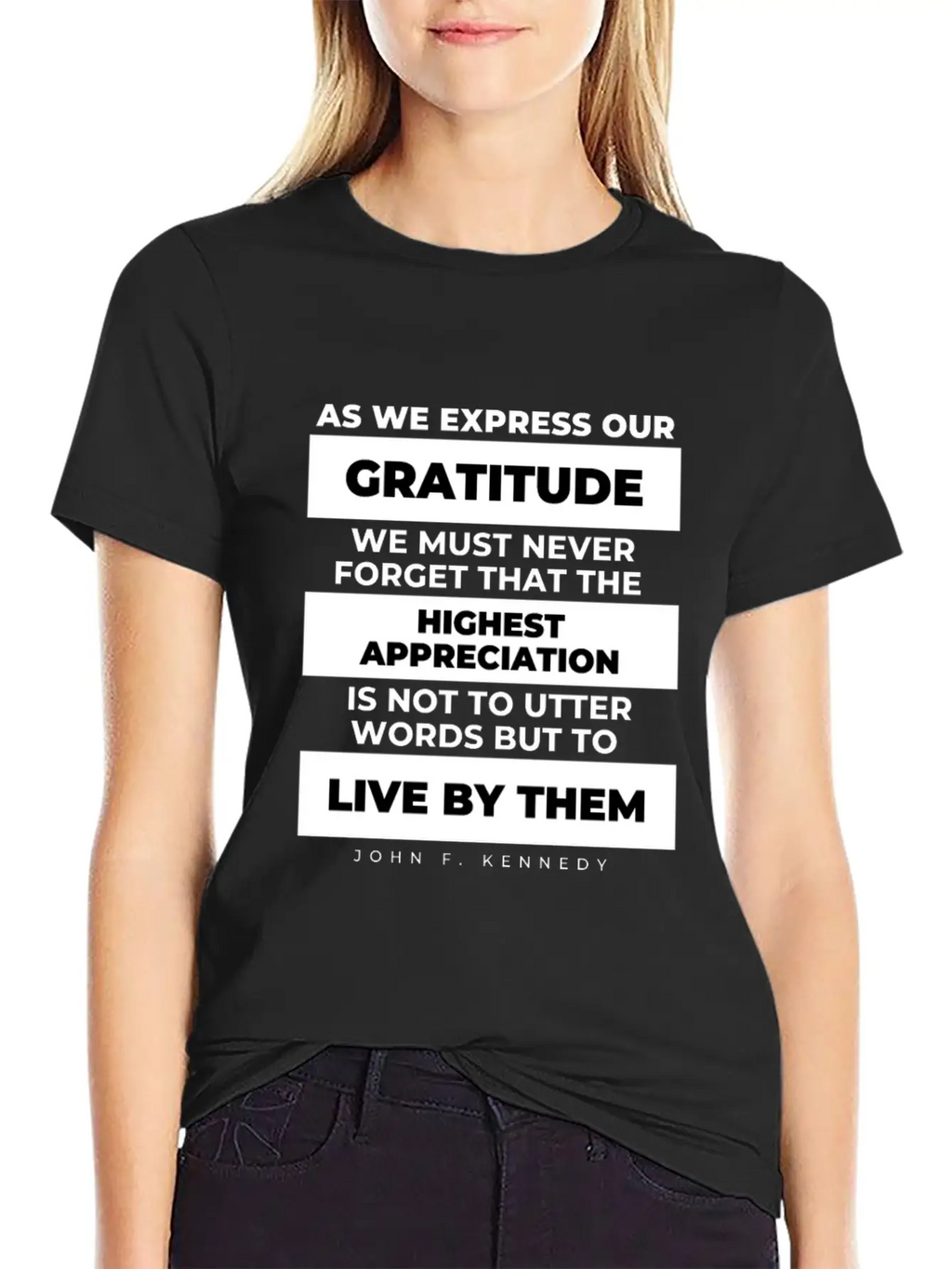 As We Express Our Gratitude JFK Quote Patriot Classic Cotton Tee – Unisex Comfort For Any Season