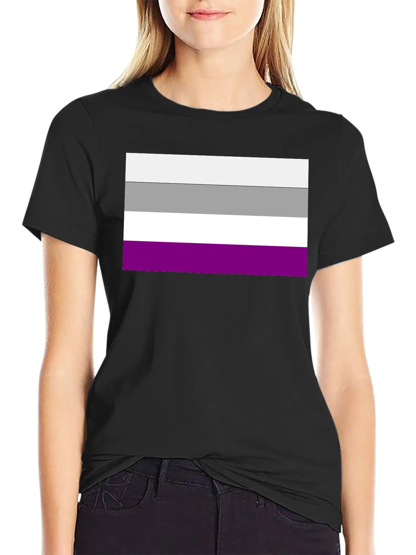 Asexual Pride Flag Basic Graphic T-Shirt – Daily Comfort In Soft Cotton