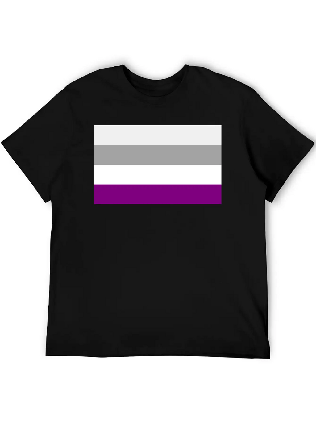 Asexual Pride Flag Basic Graphic T-Shirt – Daily Comfort In Soft Cotton