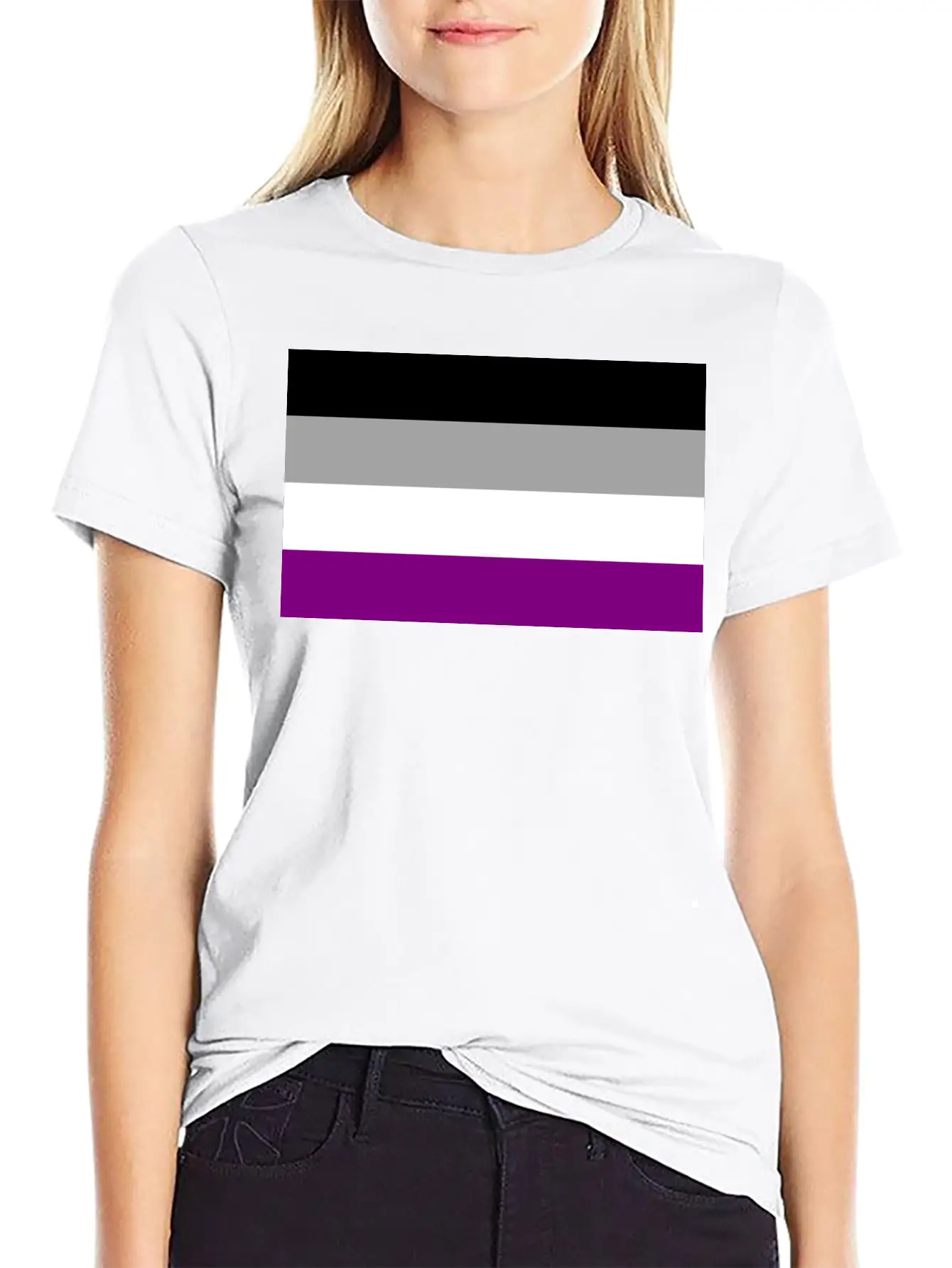 Asexual Pride Flag Basic Graphic T-Shirt – Daily Comfort In Soft Cotton