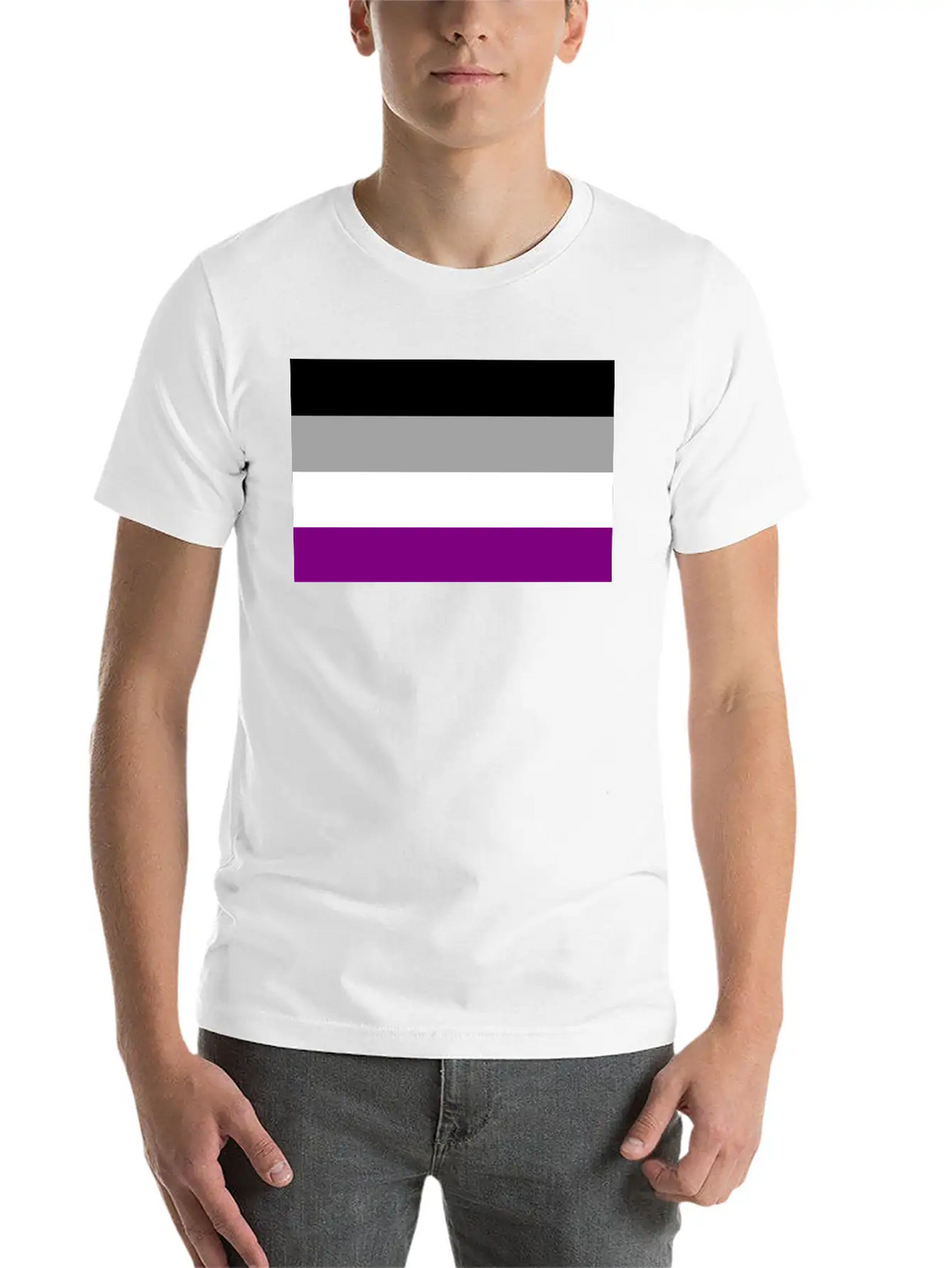 Asexual Pride Flag Basic Graphic T-Shirt – Daily Comfort In Soft Cotton