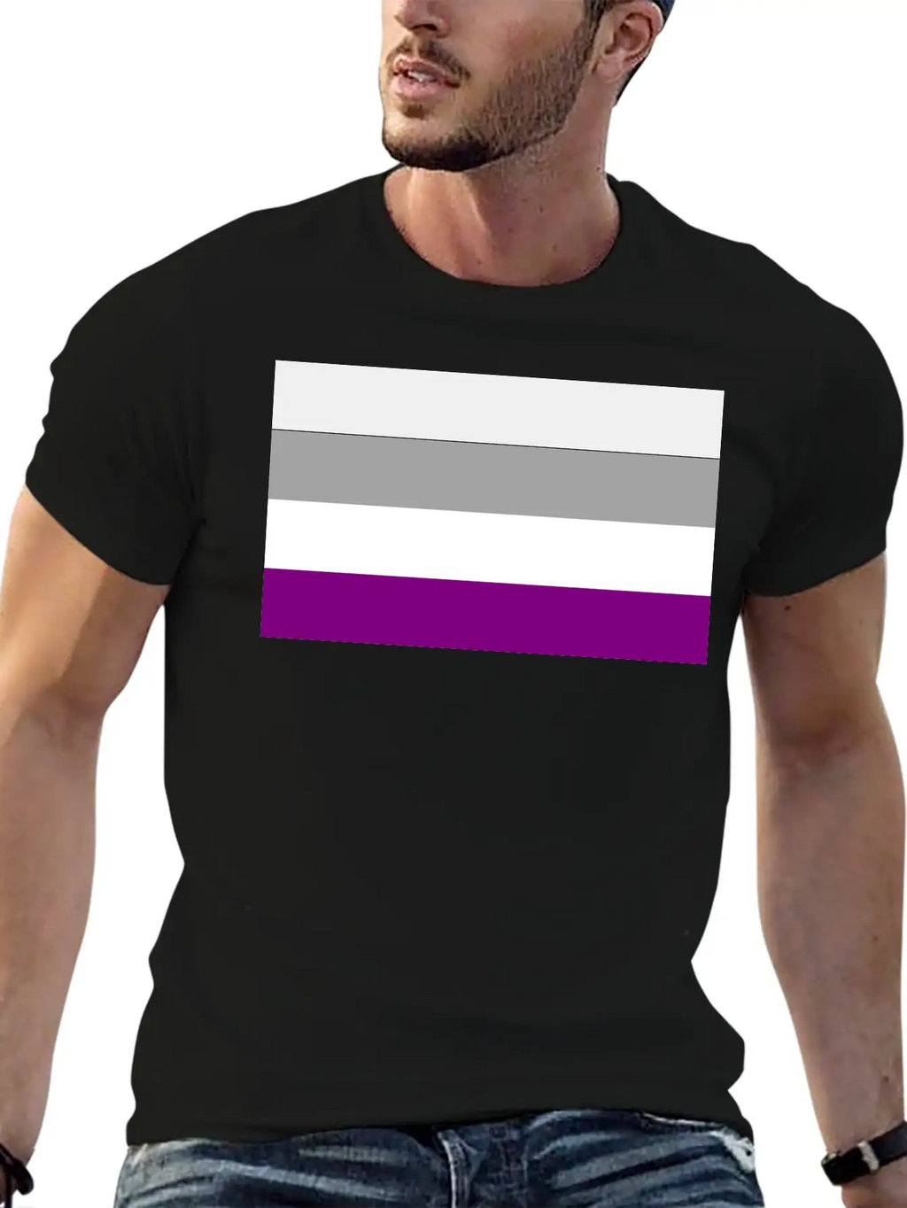 Asexual Pride Flag Basic Graphic T-Shirt – Daily Comfort In Soft Cotton