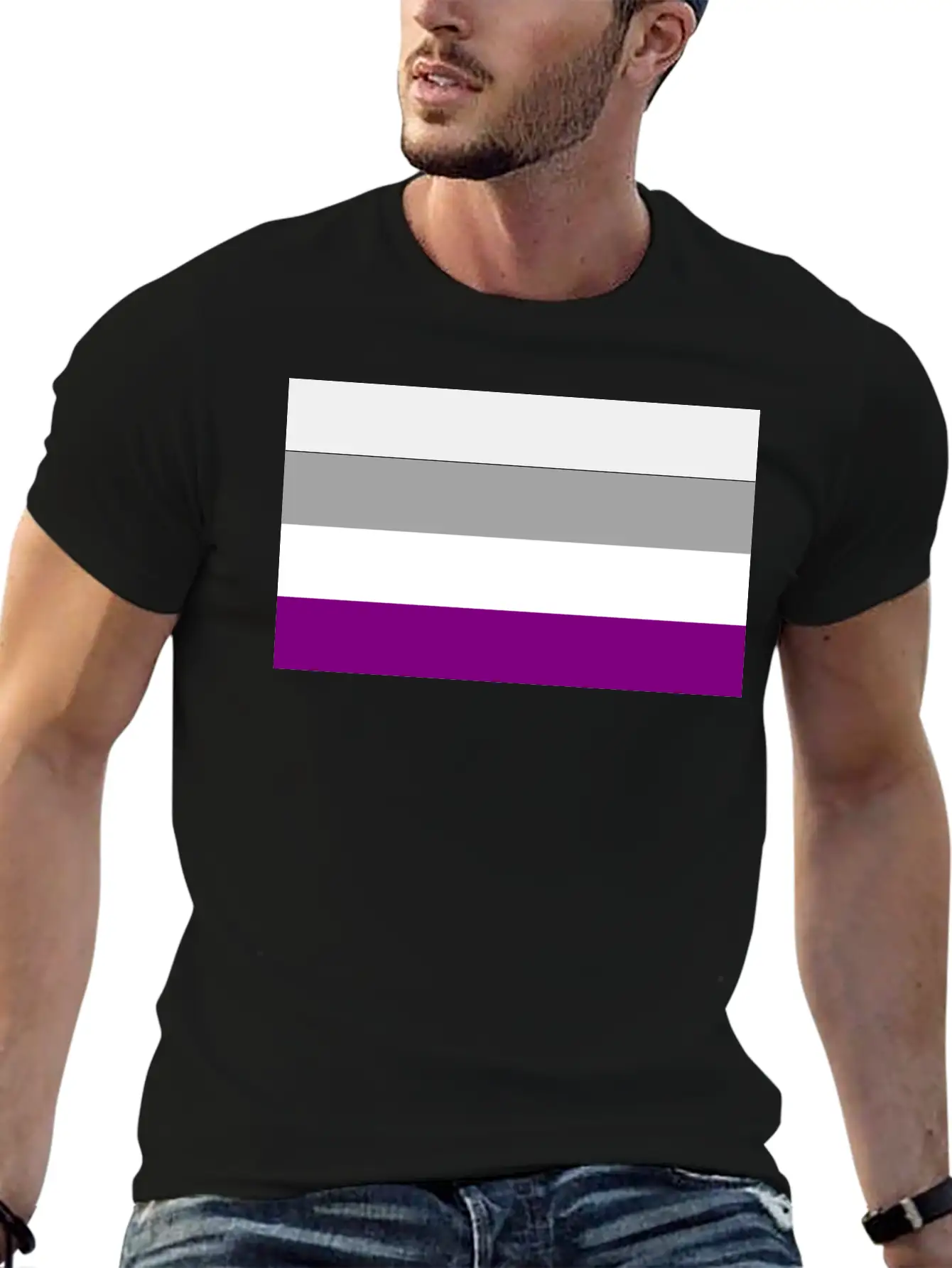 Asexual Pride Flag Basic Graphic T-Shirt – Daily Comfort In Soft Cotton