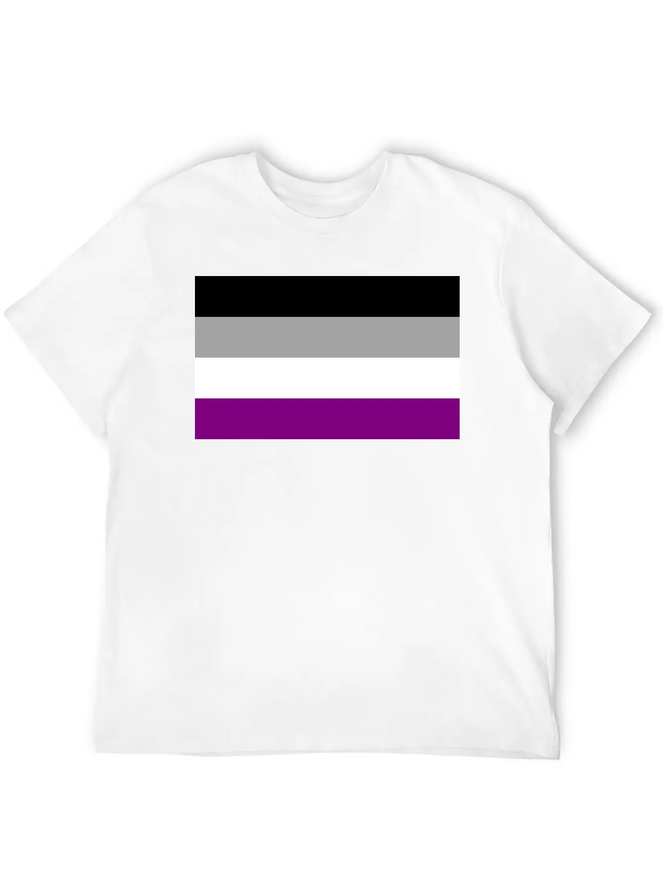 Asexual Pride Flag Basic Graphic T-Shirt – Daily Comfort In Soft Cotton