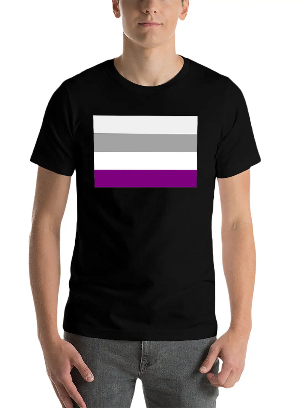 Asexual Pride Flag Basic Graphic T-Shirt – Daily Comfort In Soft Cotton