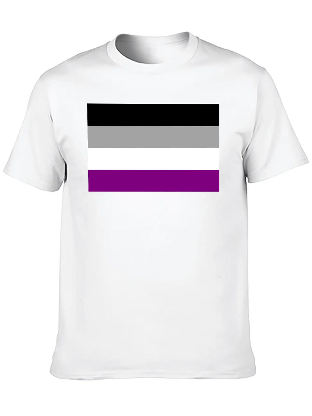 Asexual Pride Flag Basic Graphic T-Shirt – Daily Comfort In Soft Cotton