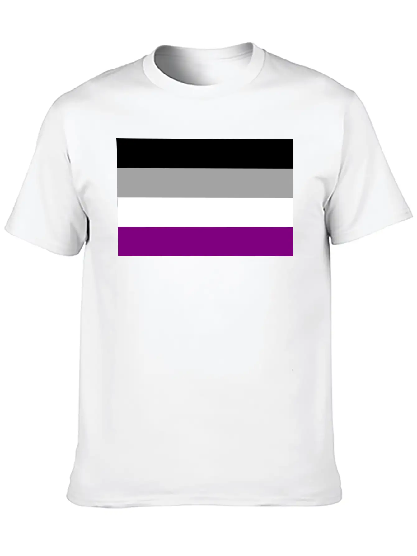 Asexual Pride Flag Basic Graphic T-Shirt – Daily Comfort In Soft Cotton