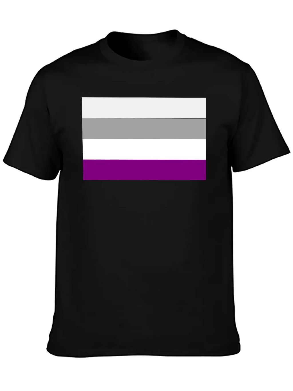 Asexual Pride Flag Basic Graphic T-Shirt – Daily Comfort In Soft Cotton