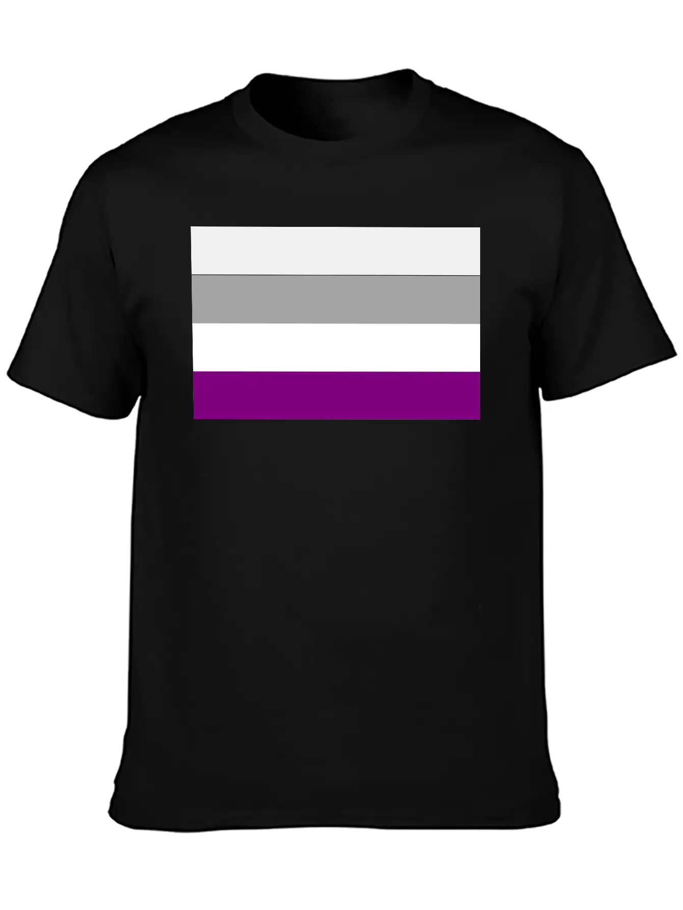 Asexual Pride Flag Basic Graphic T-Shirt – Daily Comfort In Soft Cotton