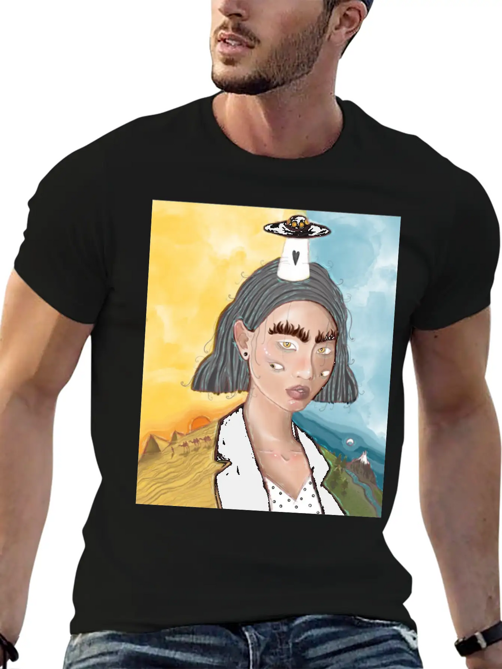 Asian Allien Breathable Graphic T-Shirt – Perfect For Casual Days