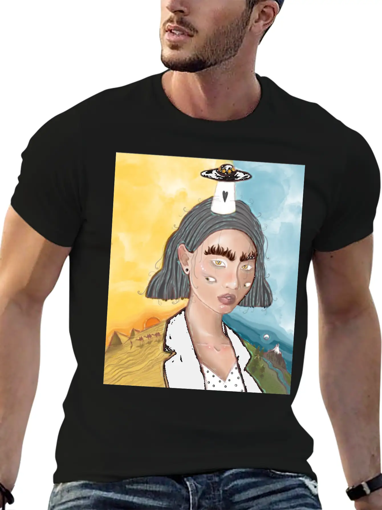 Asian Allien Breathable Graphic T-Shirt – Perfect For Casual Days