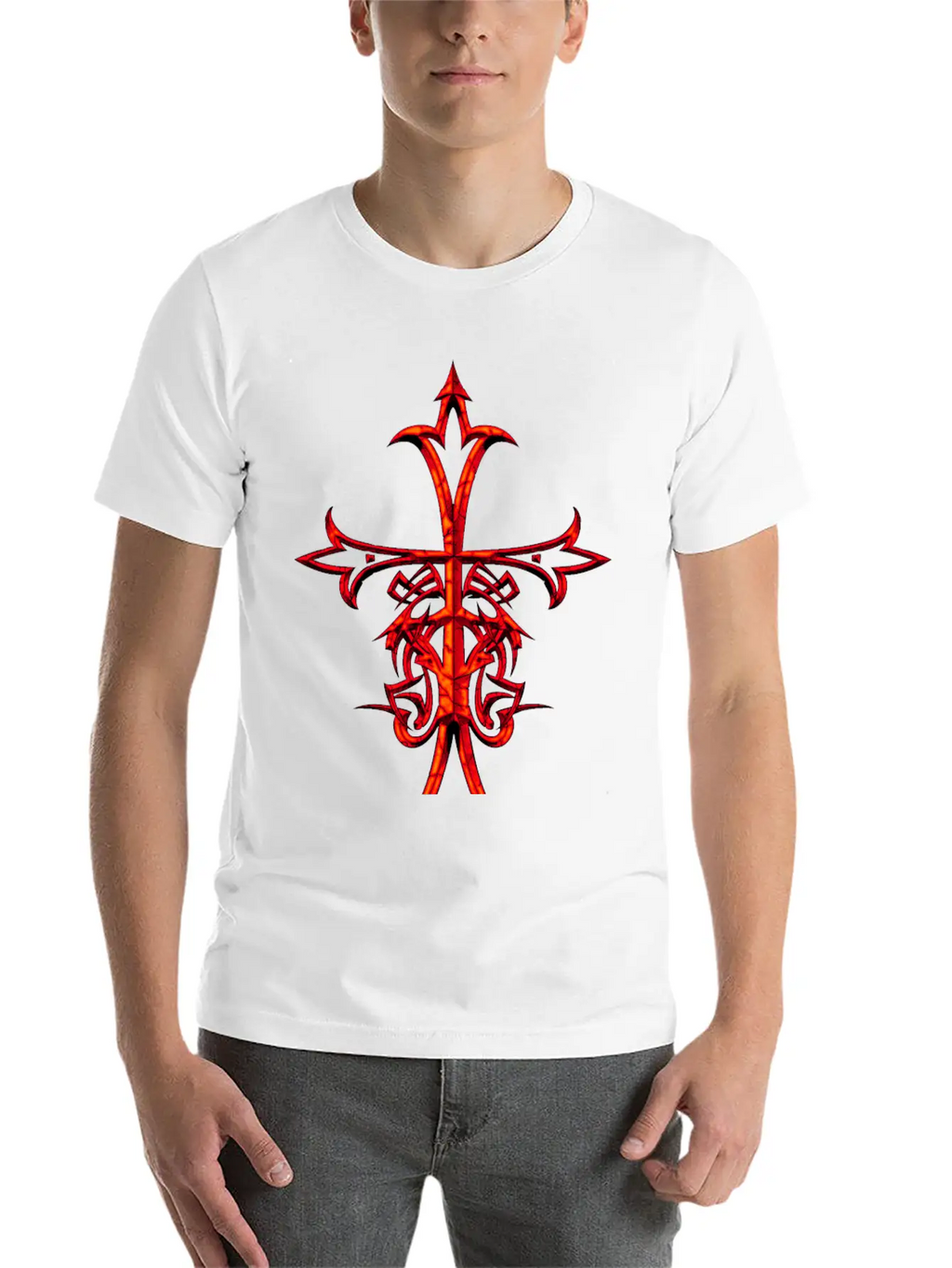 ASIAN RENAISSANCE CROSS RUSTIC Breathable Graphic T-Shirt – Perfect For Casual Days