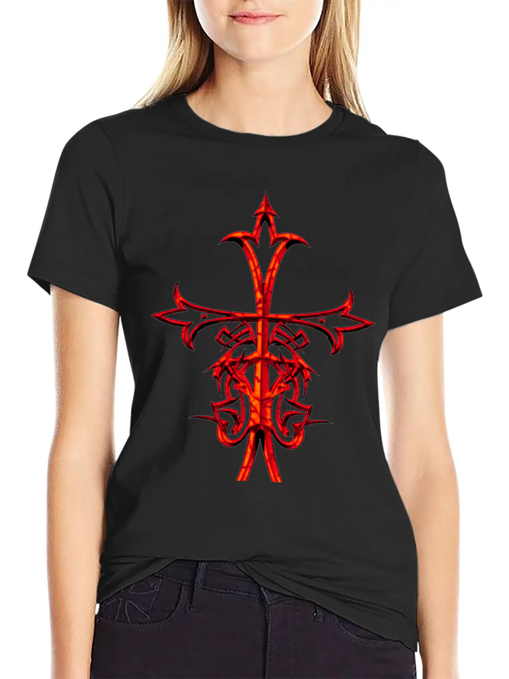 ASIAN RENAISSANCE CROSS RUSTIC Breathable Graphic T-Shirt – Perfect For Casual Days