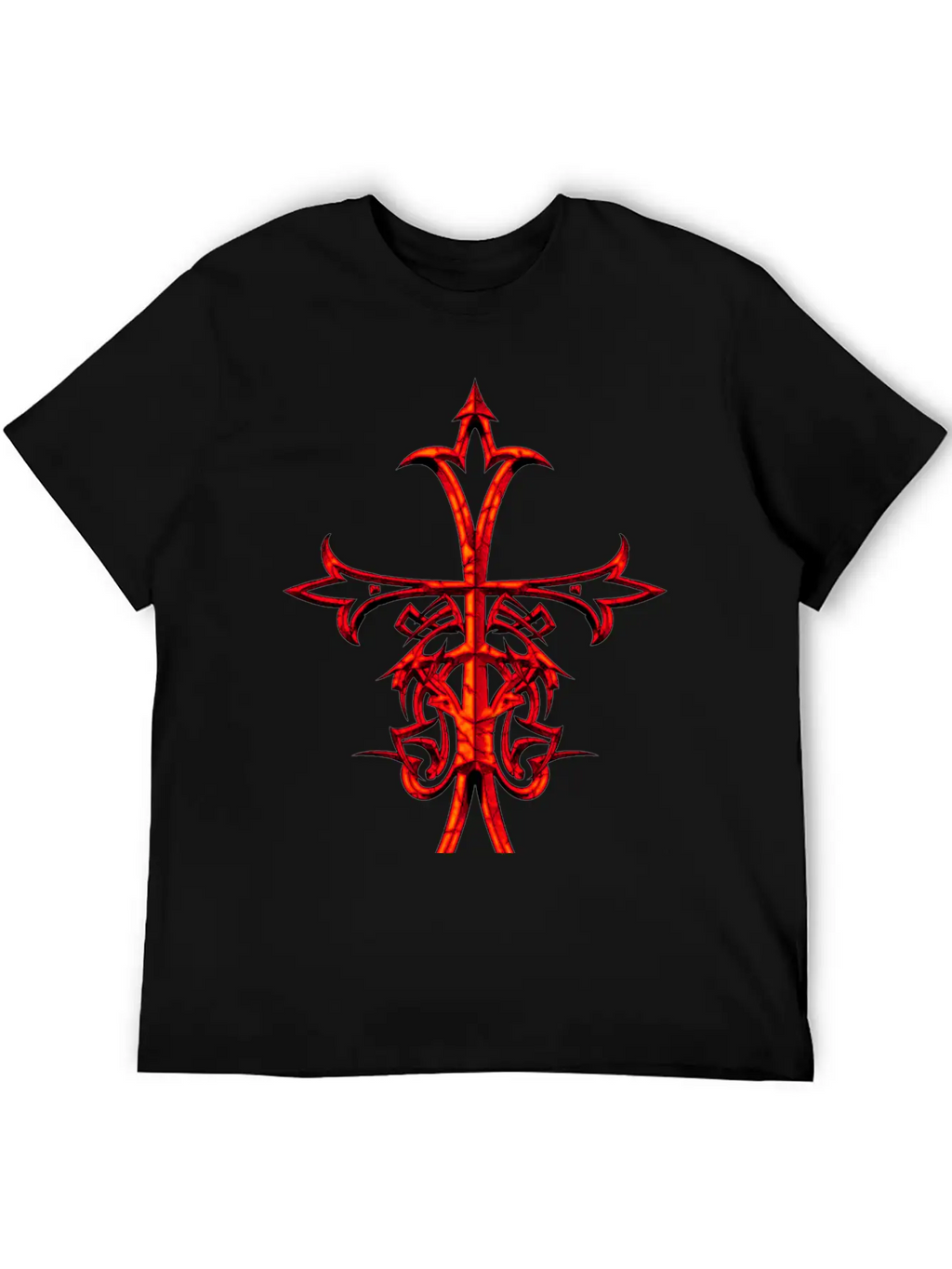 ASIAN RENAISSANCE CROSS RUSTIC Breathable Graphic T-Shirt – Perfect For Casual Days