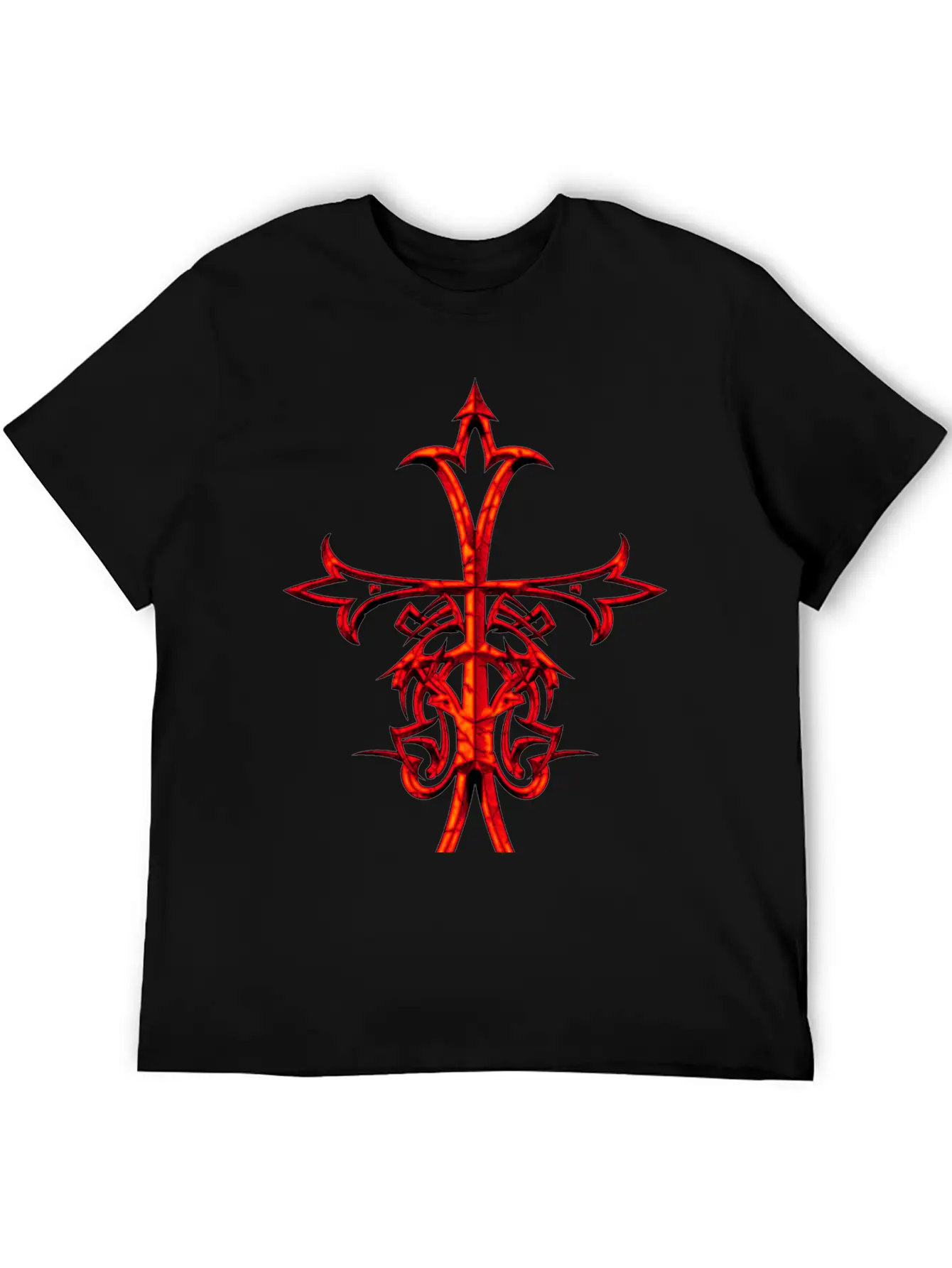 ASIAN RENAISSANCE CROSS RUSTIC Breathable Graphic T-Shirt – Perfect For Casual Days