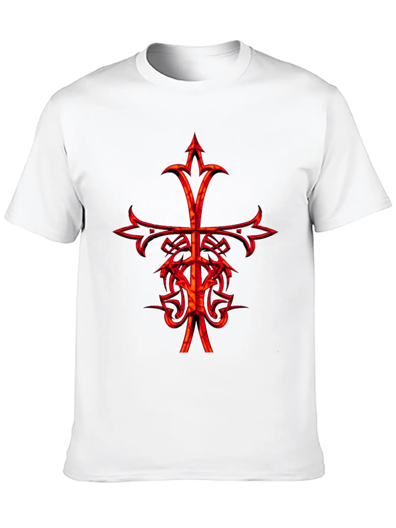 ASIAN RENAISSANCE CROSS RUSTIC Breathable Graphic T-Shirt – Perfect For Casual Days