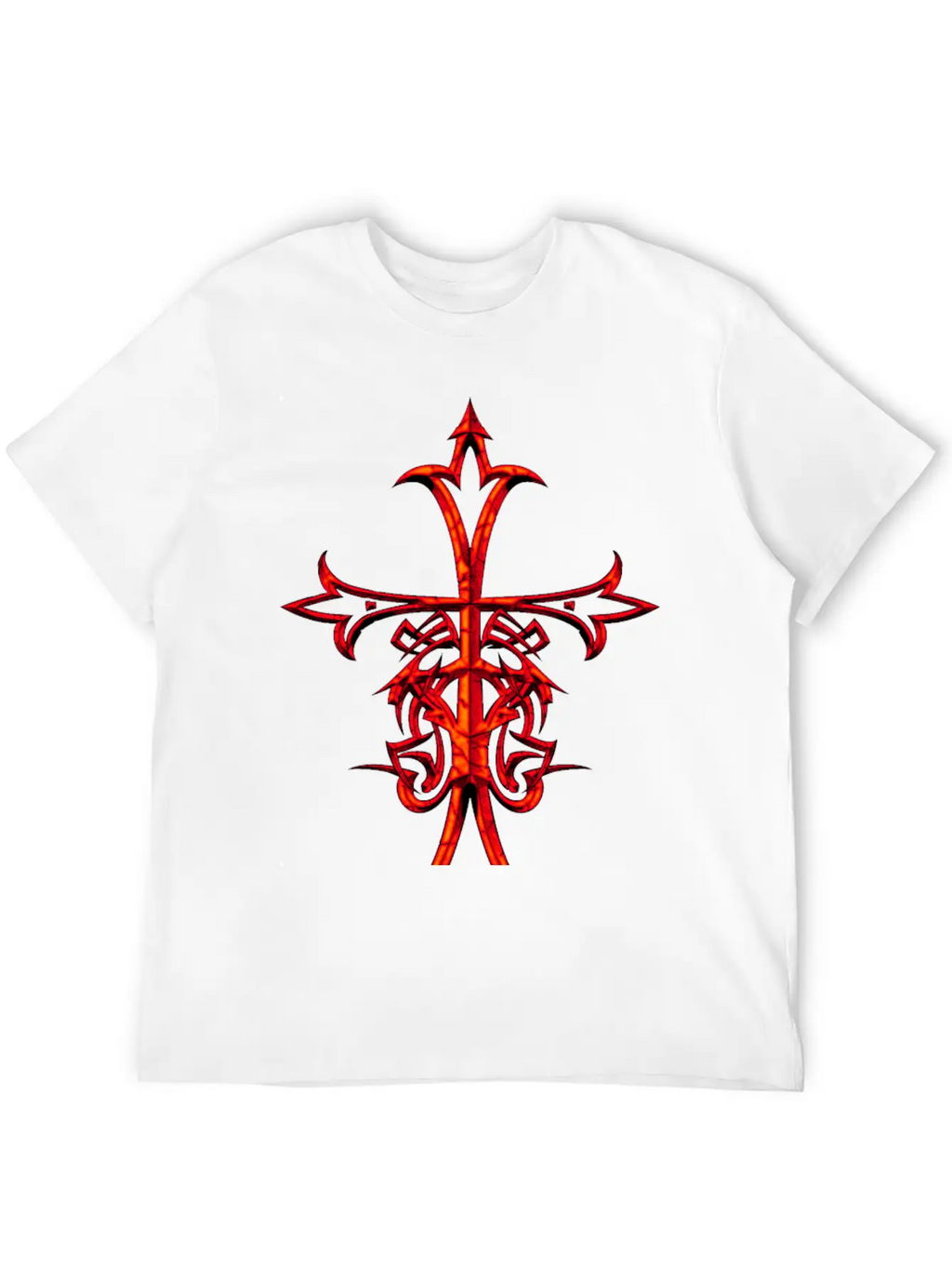 ASIAN RENAISSANCE CROSS RUSTIC Breathable Graphic T-Shirt – Perfect For Casual Days