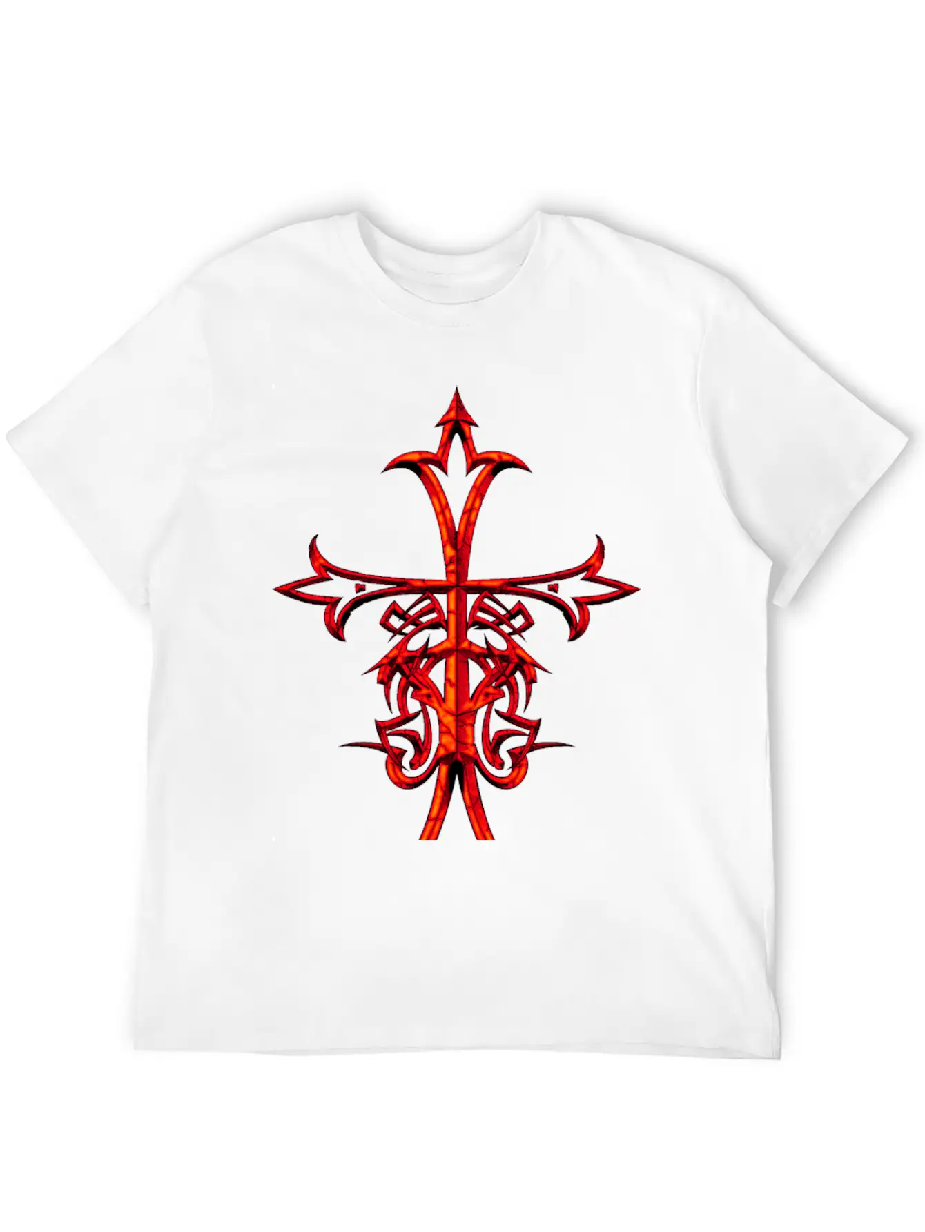 ASIAN RENAISSANCE CROSS RUSTIC Breathable Graphic T-Shirt – Perfect For Casual Days