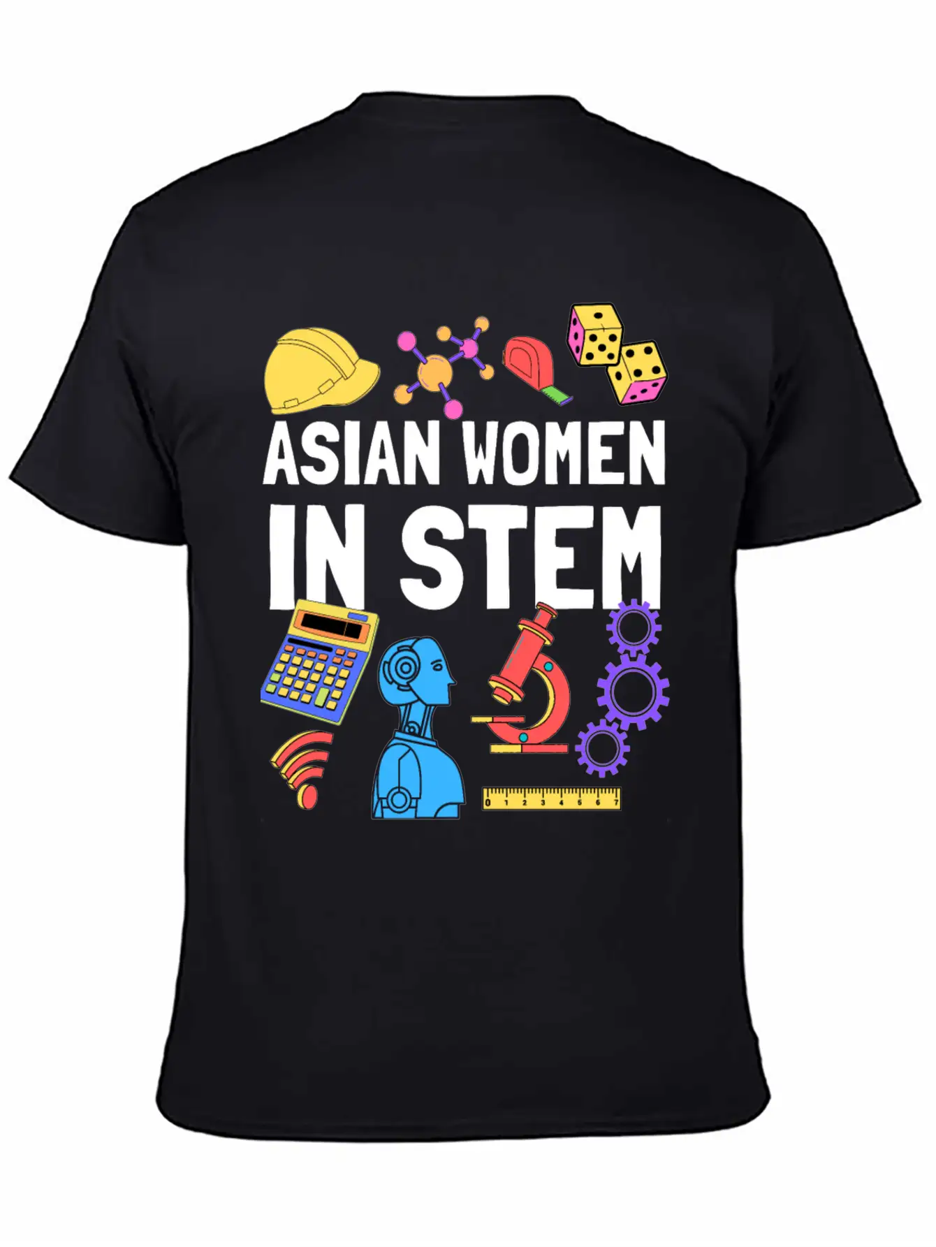 Asian Women In STEM Steminist Student Teacher Relaxed Everyday Tee – Lightweight And Durable Cotton