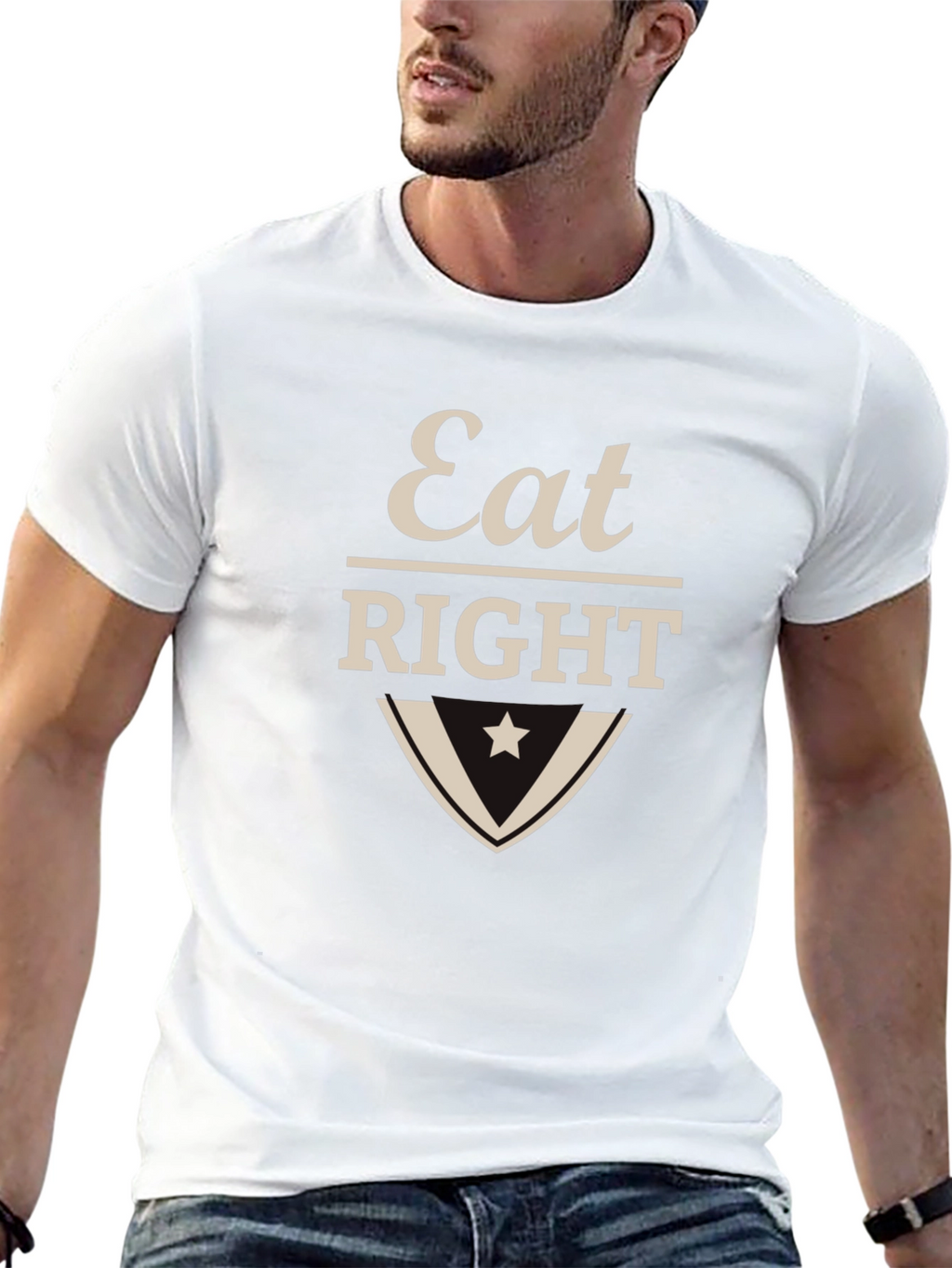 Eat Right T-Shirt - Classic Graphic Tee