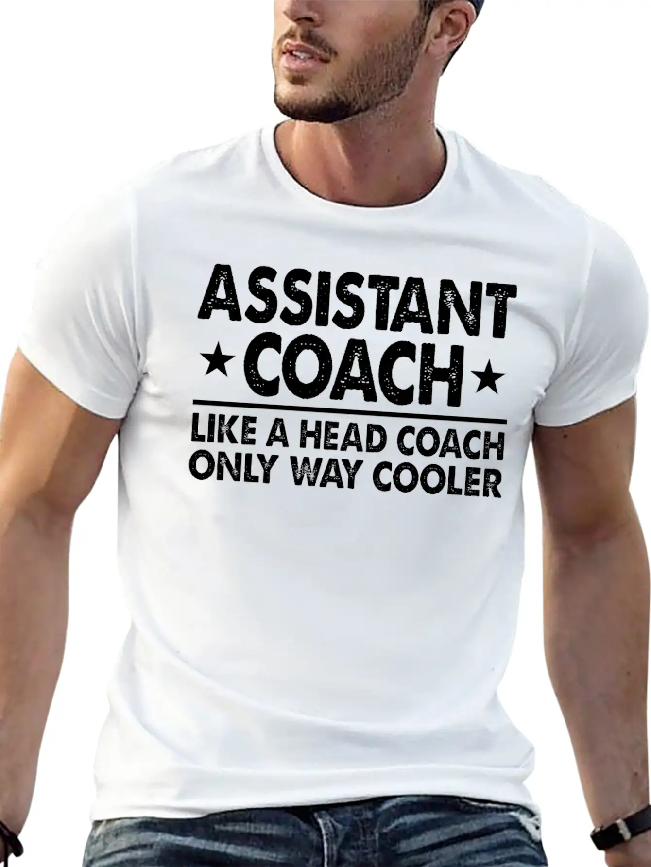 Assistant Coach Like A Head Coach Only Way Cooler Relaxed Everyday Tee – Lightweight And Durable Cotton