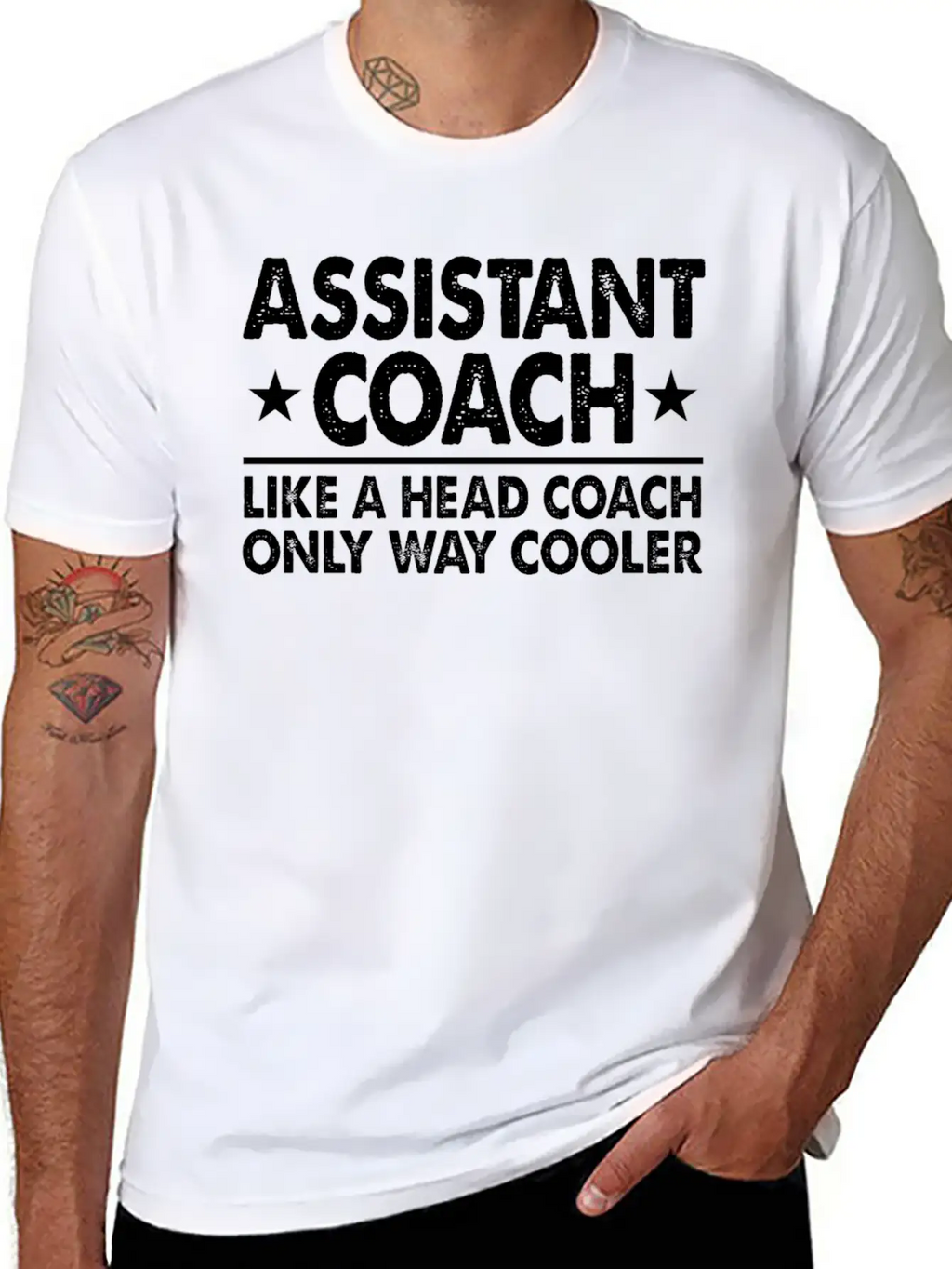 Assistant Coach Like A Head Coach Only Way Cooler Relaxed Everyday Tee – Lightweight And Durable Cotton