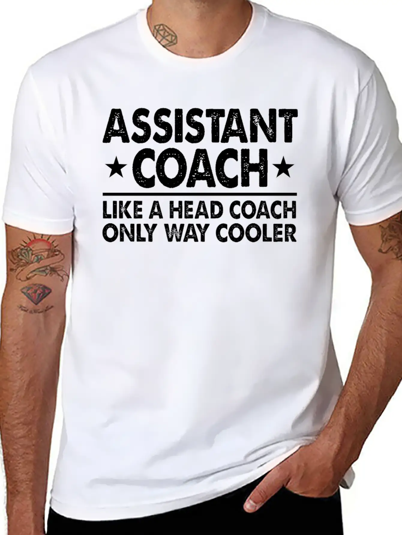 Assistant Coach Like A Head Coach Only Way Cooler Relaxed Everyday Tee – Lightweight And Durable Cotton