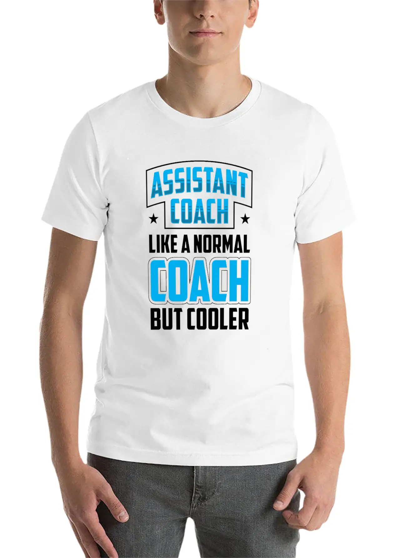 Assistant Coach Like A Normal Coach But Cooler Timeless Short Sleeve Tee – Comfy And Minimalist Design