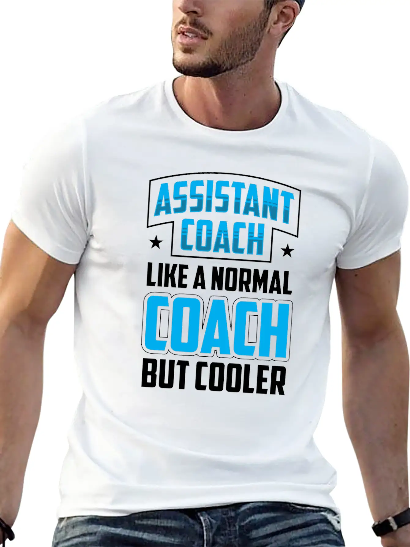 Assistant Coach Like A Normal Coach But Cooler Timeless Short Sleeve Tee – Comfy And Minimalist Design