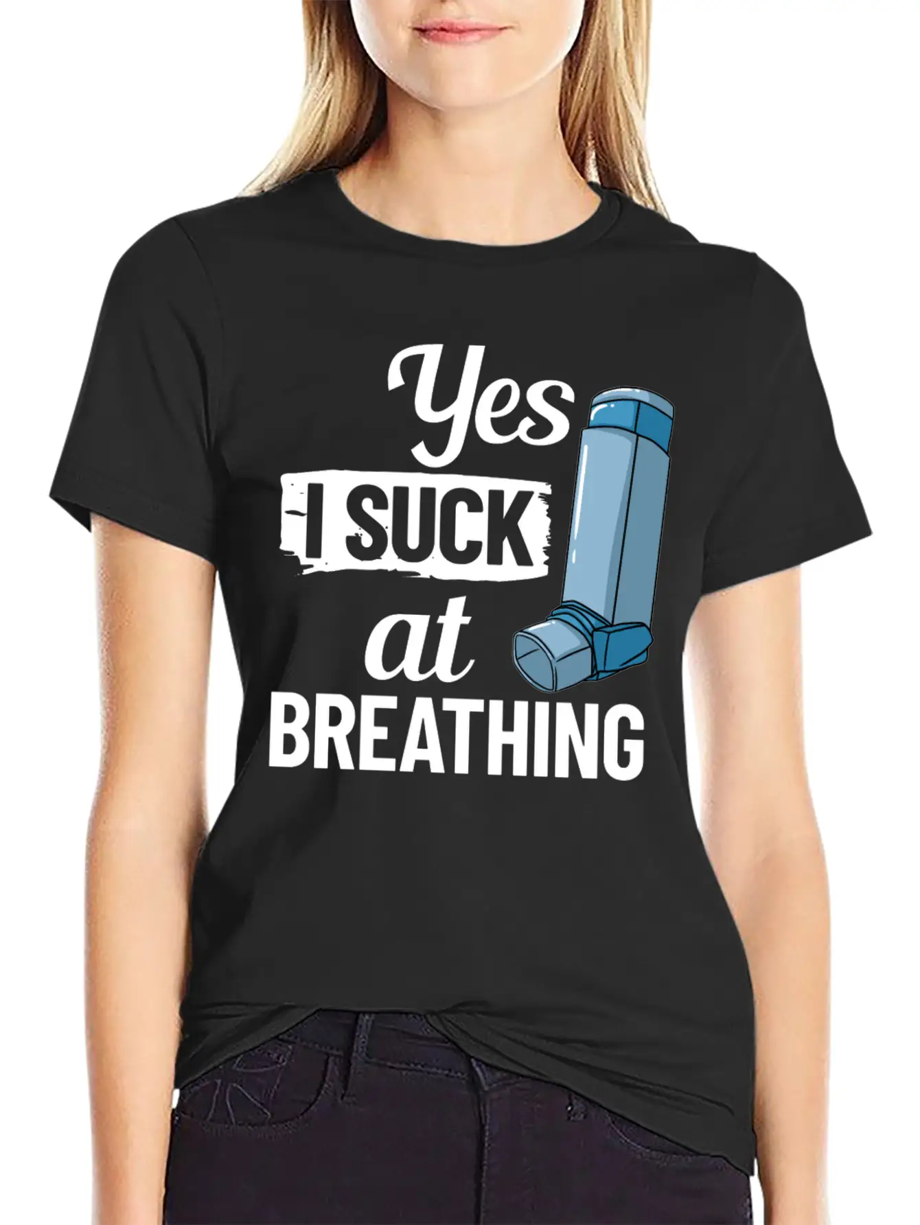 Asthma Inhaler Pump Medicine Treatment Asthmatic Essential Cotton Tee For Daily Outfits – Unisex Style