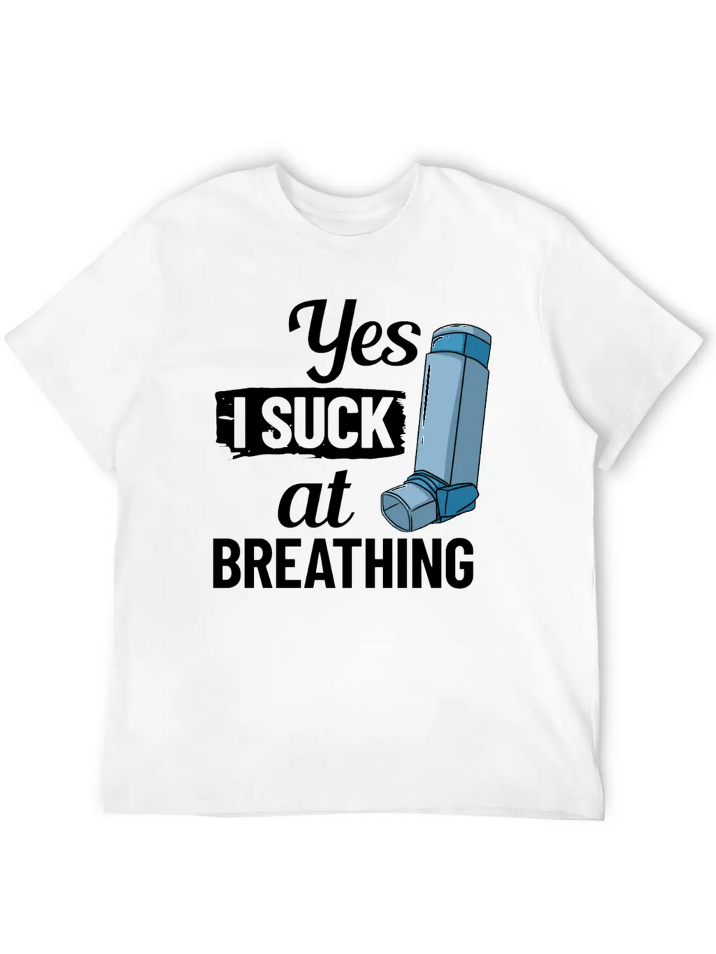 Asthma Inhaler Pump Medicine Treatment Asthmatic Essential Cotton Tee For Daily Outfits – Unisex Style