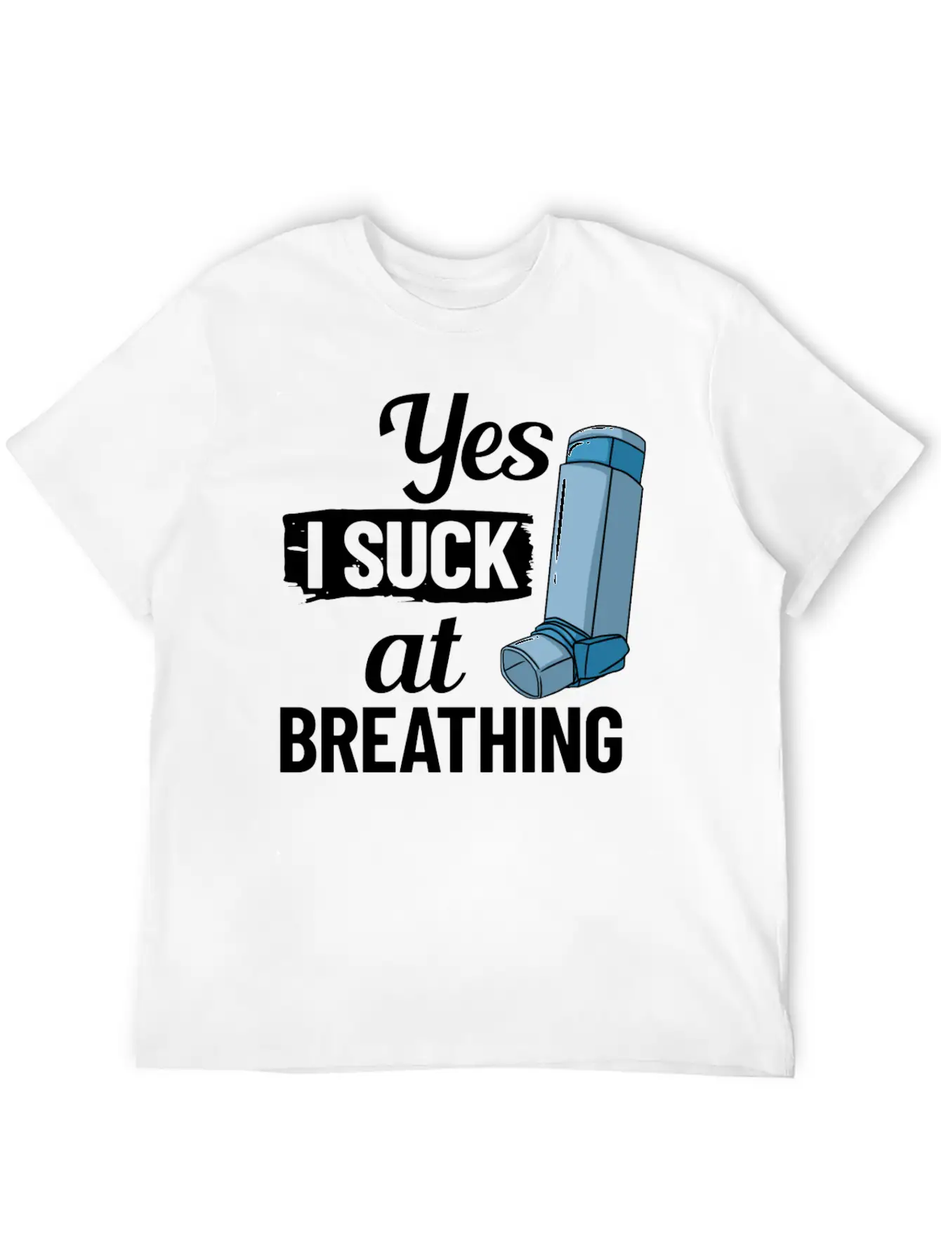 Asthma Inhaler Pump Medicine Treatment Asthmatic Essential Cotton Tee For Daily Outfits – Unisex Style