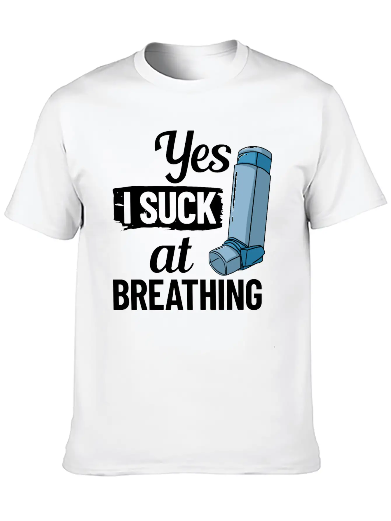 Asthma Inhaler Pump Medicine Treatment Asthmatic Essential Cotton Tee For Daily Outfits – Unisex Style
