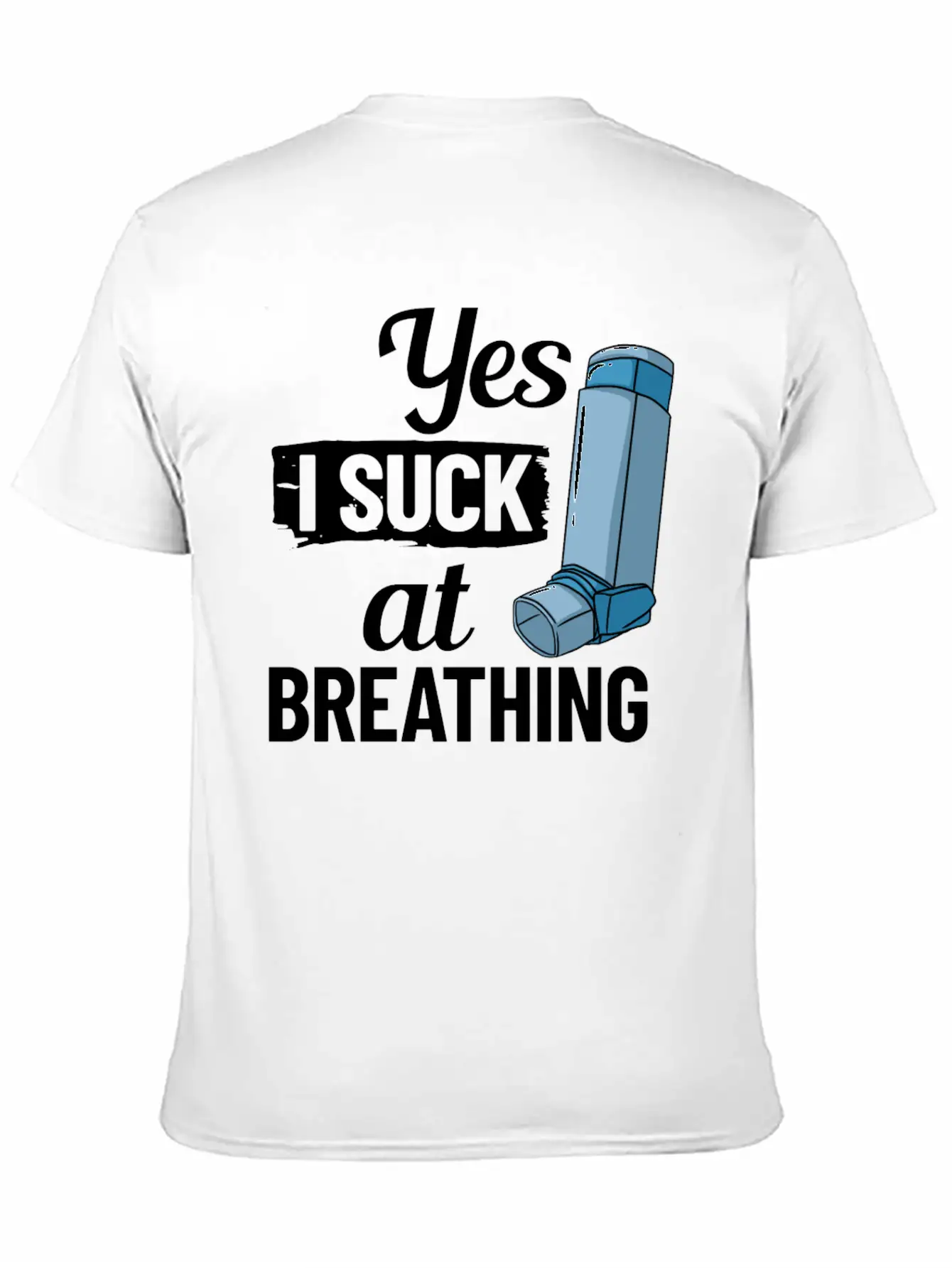 Asthma Inhaler Pump Medicine Treatment Asthmatic Essential Cotton Tee For Daily Outfits – Unisex Style