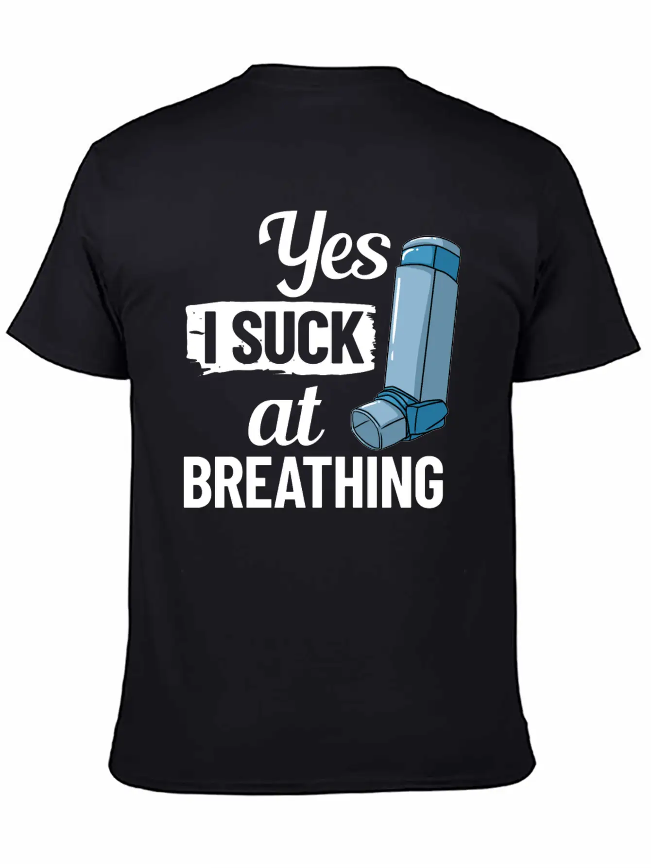Asthma Inhaler Pump Medicine Treatment Asthmatic Essential Cotton Tee For Daily Outfits – Unisex Style