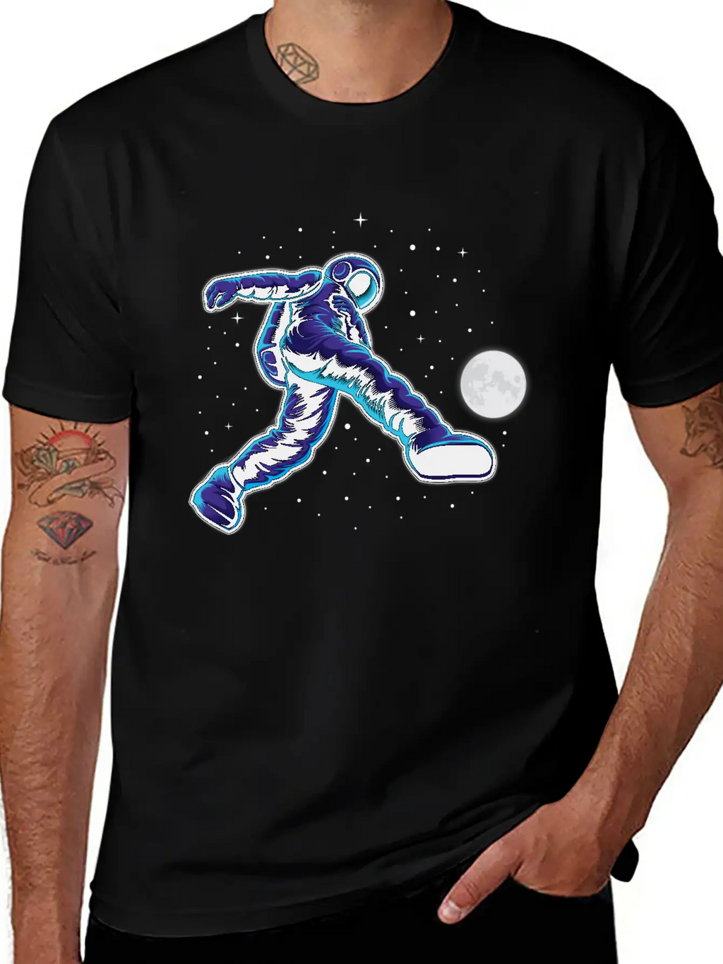 Astroball In Space Breathable Graphic T-Shirt – Perfect For Casual Days