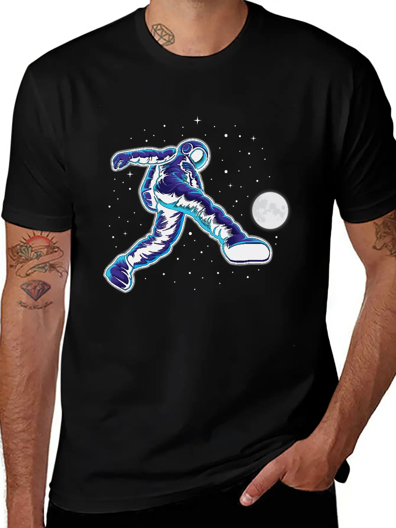 Astroball In Space Breathable Graphic T-Shirt – Perfect For Casual Days