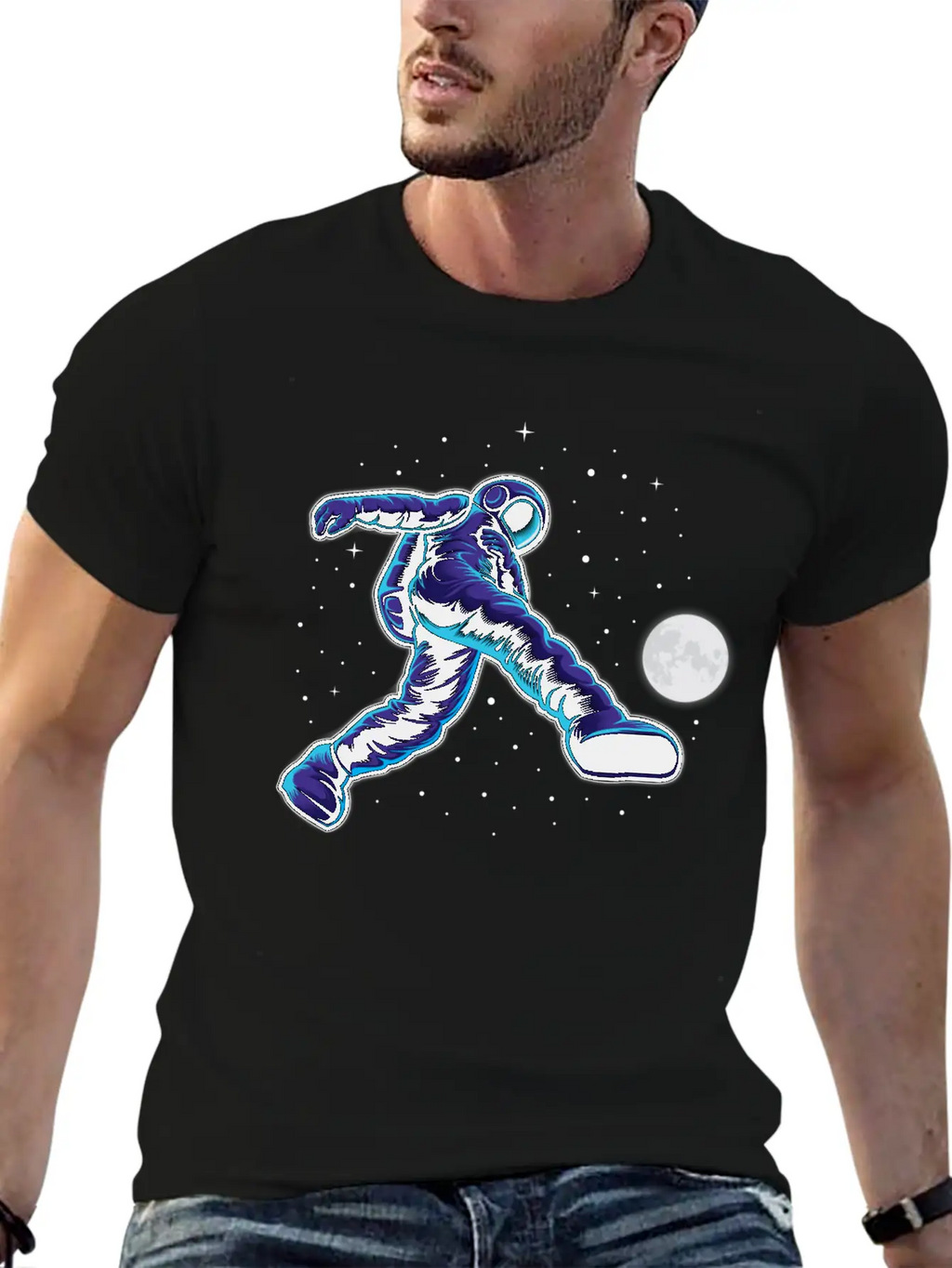 Astroball In Space Breathable Graphic T-Shirt – Perfect For Casual Days