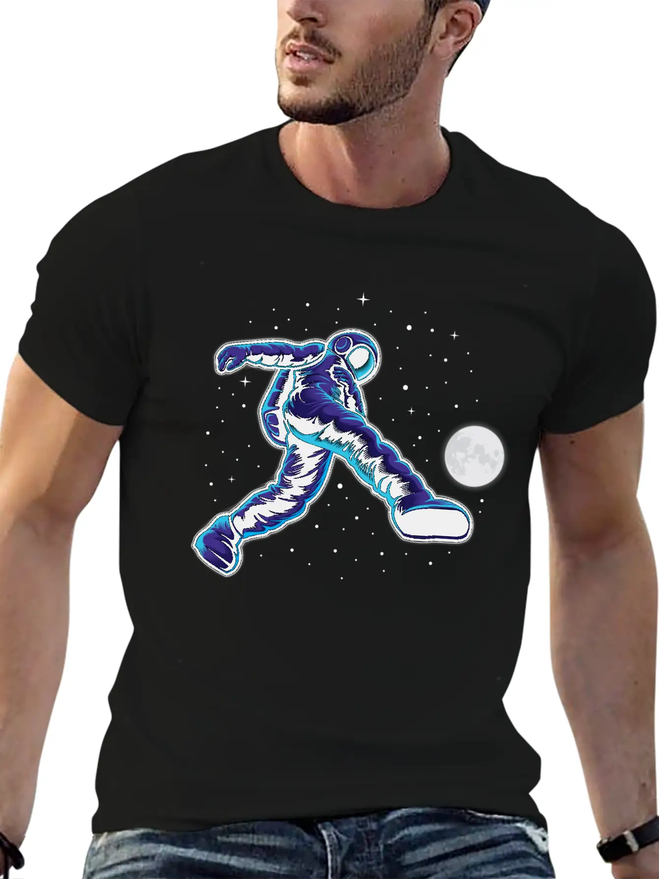 Astroball In Space Breathable Graphic T-Shirt – Perfect For Casual Days