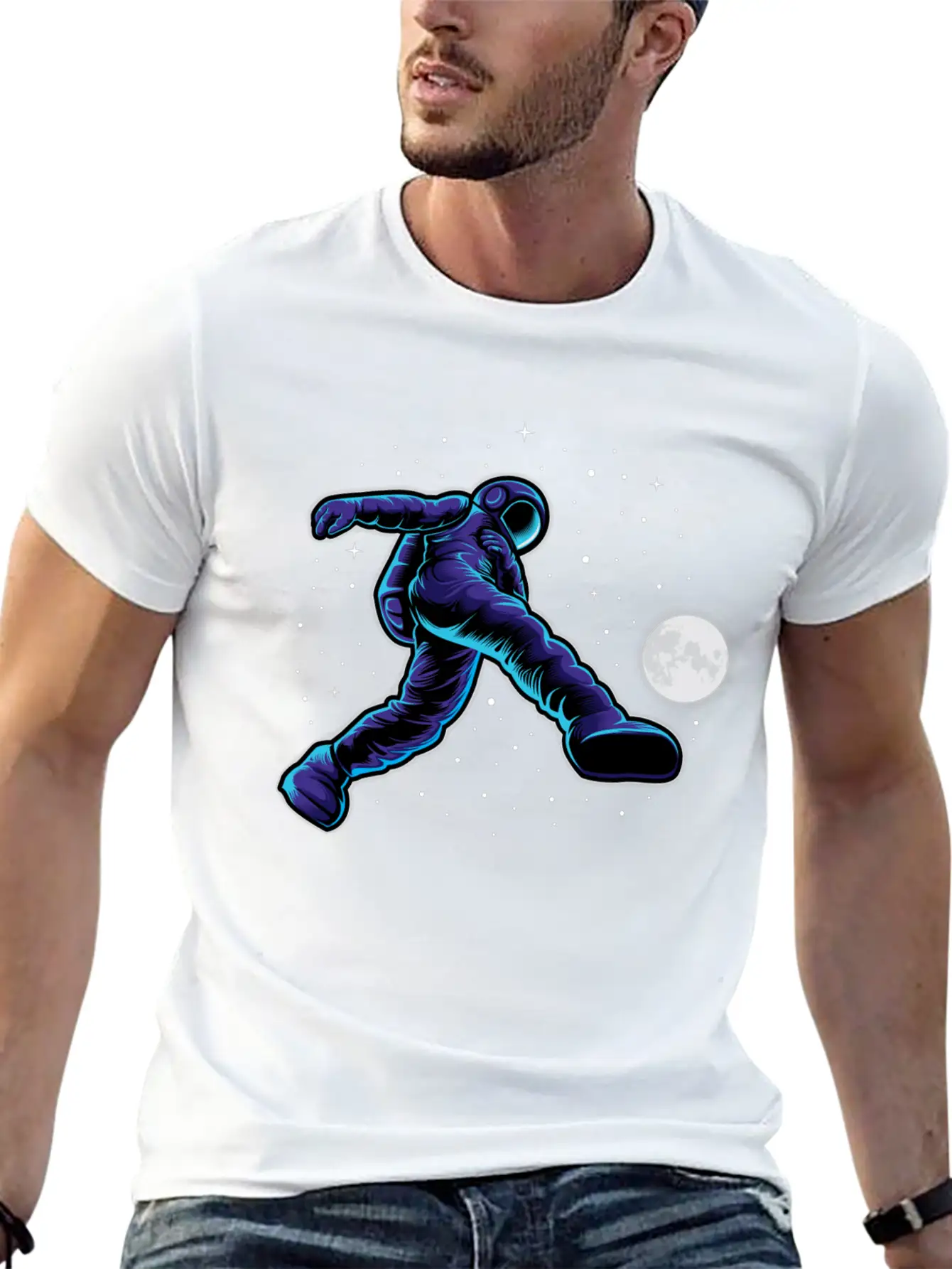 Astroball In Space Breathable Graphic T-Shirt – Perfect For Casual Days