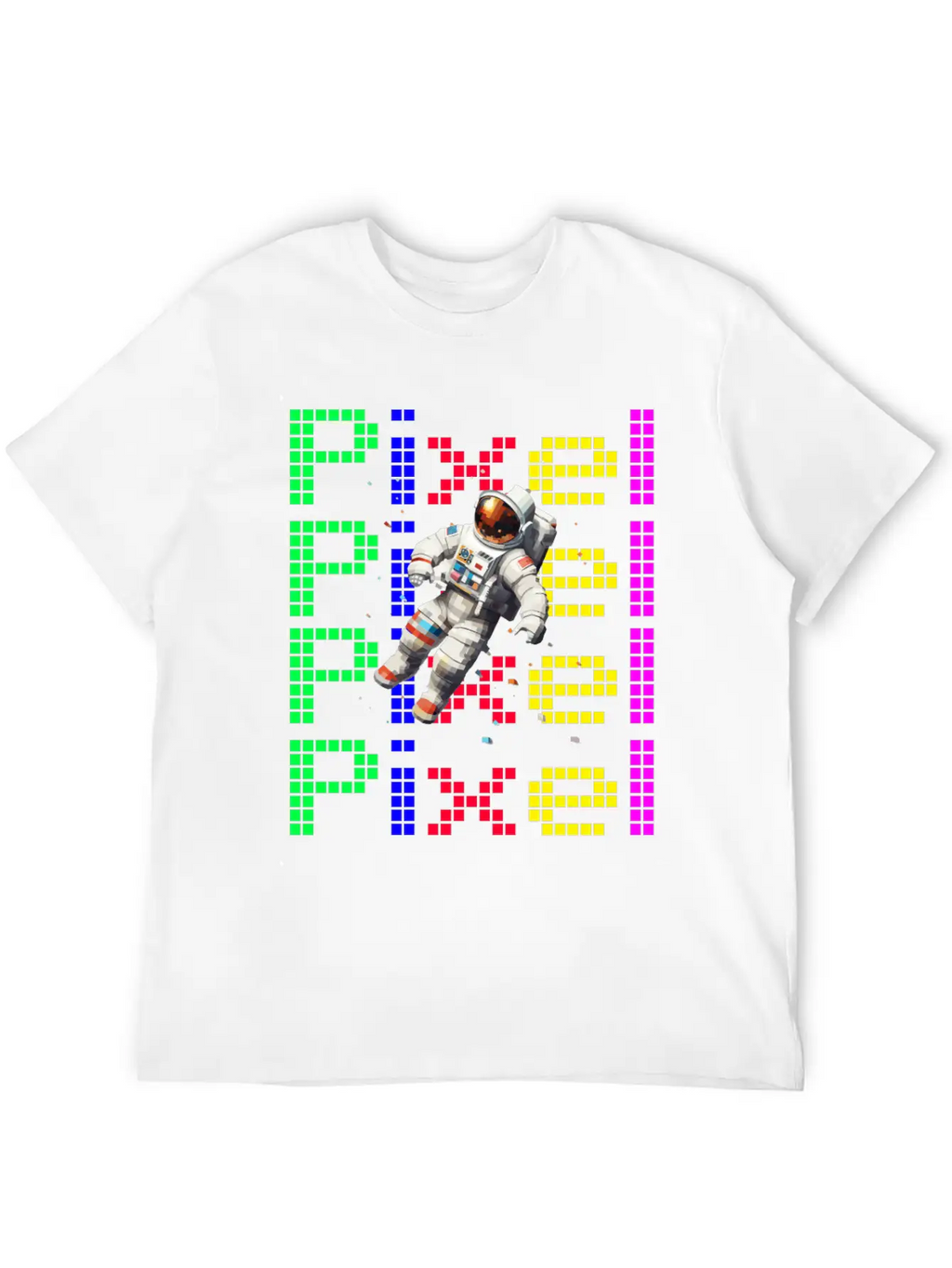 Astronaut Digital Art Space Explorer Relaxed Everyday Tee – Lightweight And Durable Cotton