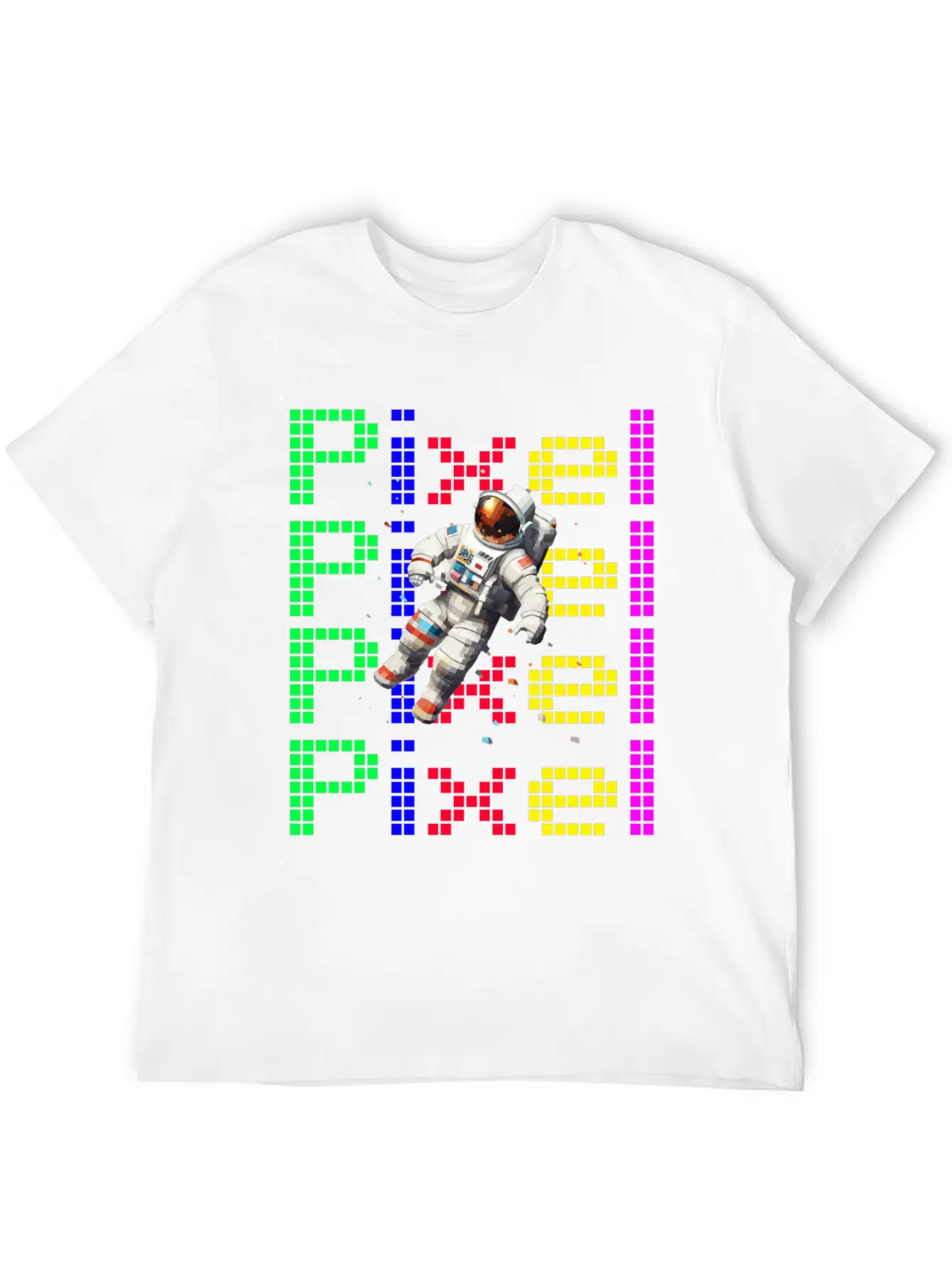 Astronaut Digital Art Space Explorer Relaxed Everyday Tee – Lightweight And Durable Cotton