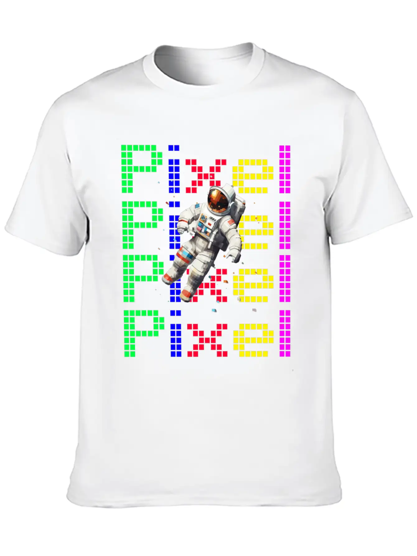 Astronaut Digital Art Space Explorer Relaxed Everyday Tee – Lightweight And Durable Cotton