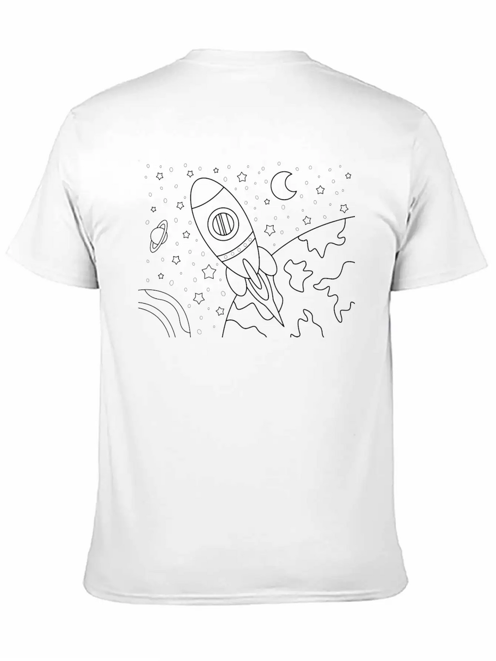 Astronaut Line Art Essential Cotton Tee For Daily Outfits – Unisex Style