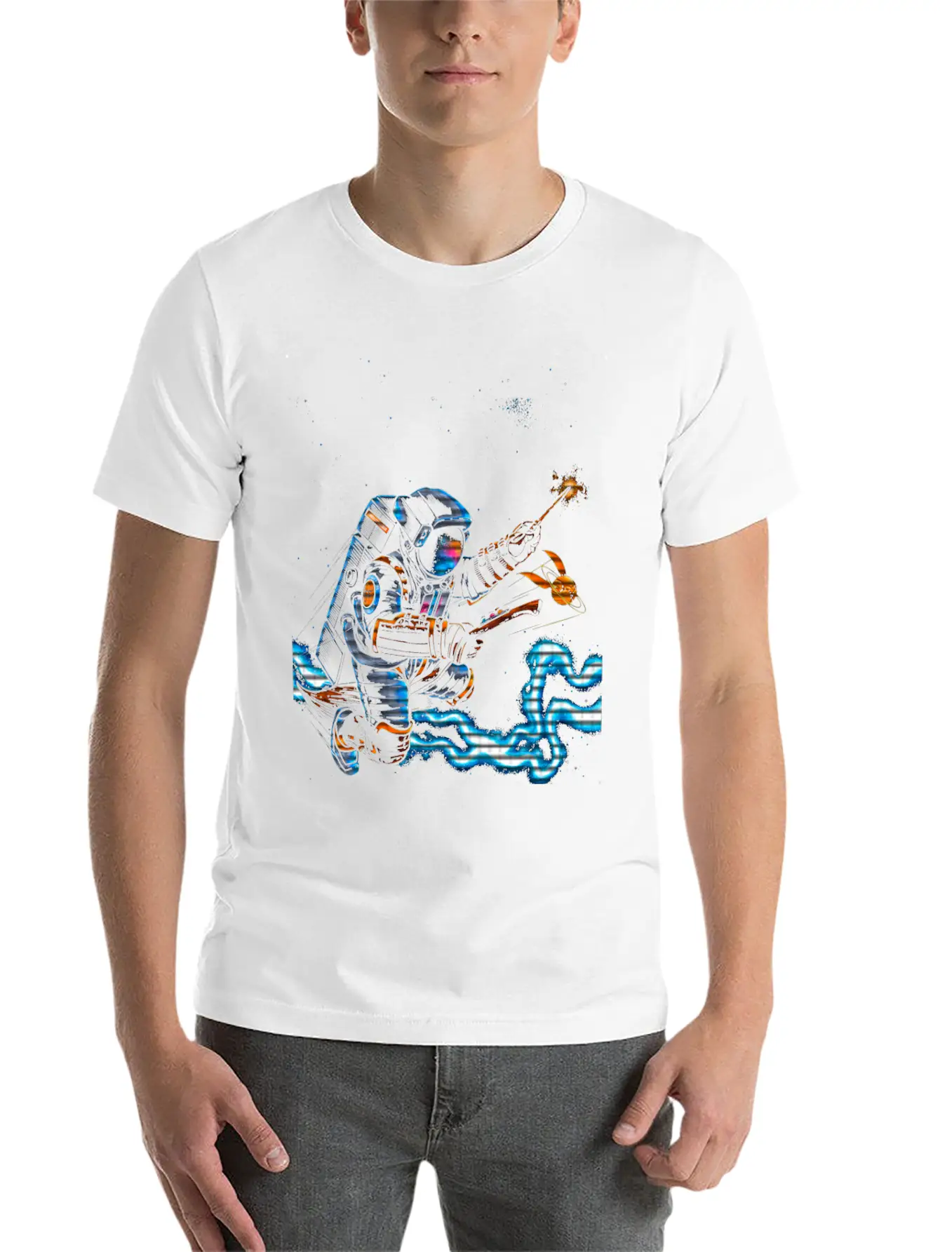 Astronaut Potter Basic Graphic T-Shirt – Daily Comfort In Soft Cotton