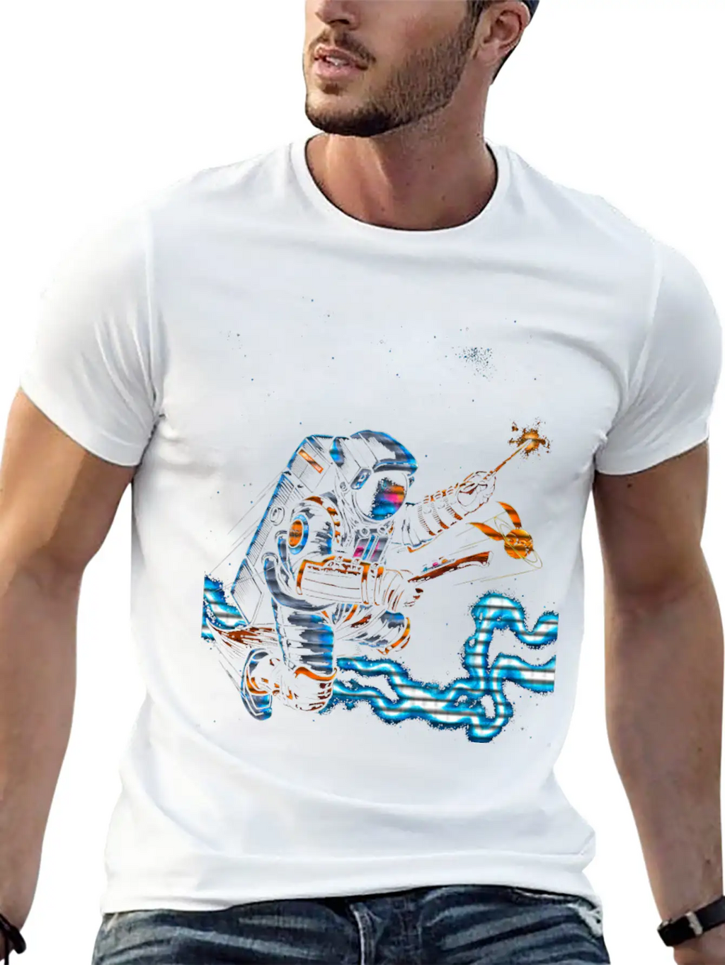 Astronaut Potter Basic Graphic T-Shirt – Daily Comfort In Soft Cotton