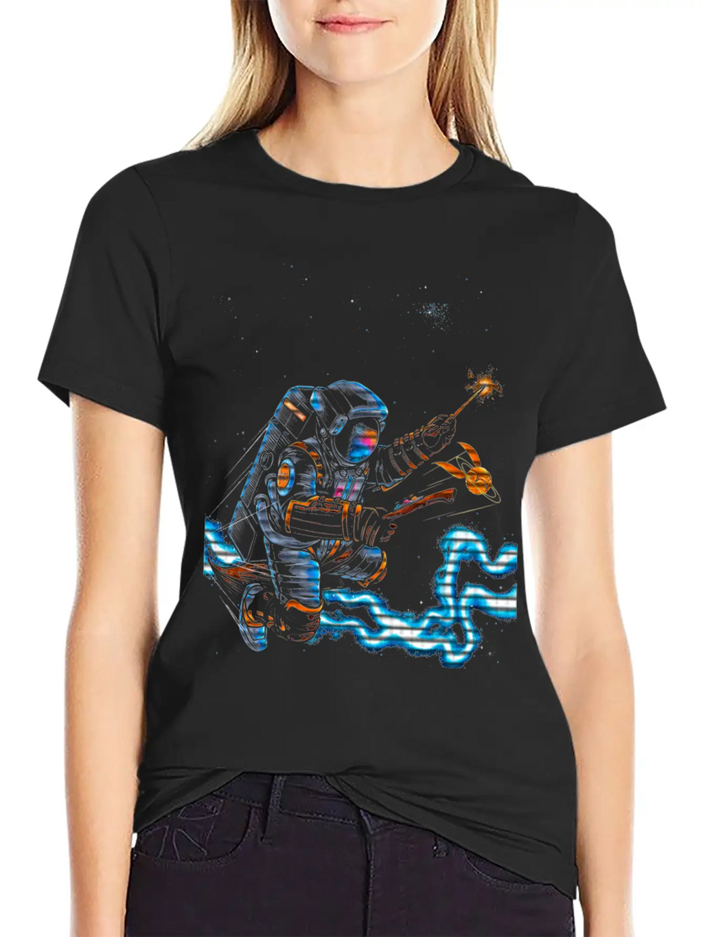 Astronaut Potter Basic Graphic T-Shirt – Daily Comfort In Soft Cotton